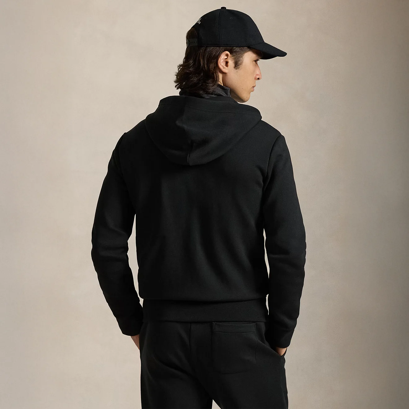Polo Ralph Lauren Double-Knit Full-Zip Hoodie Polo Black - Image 4