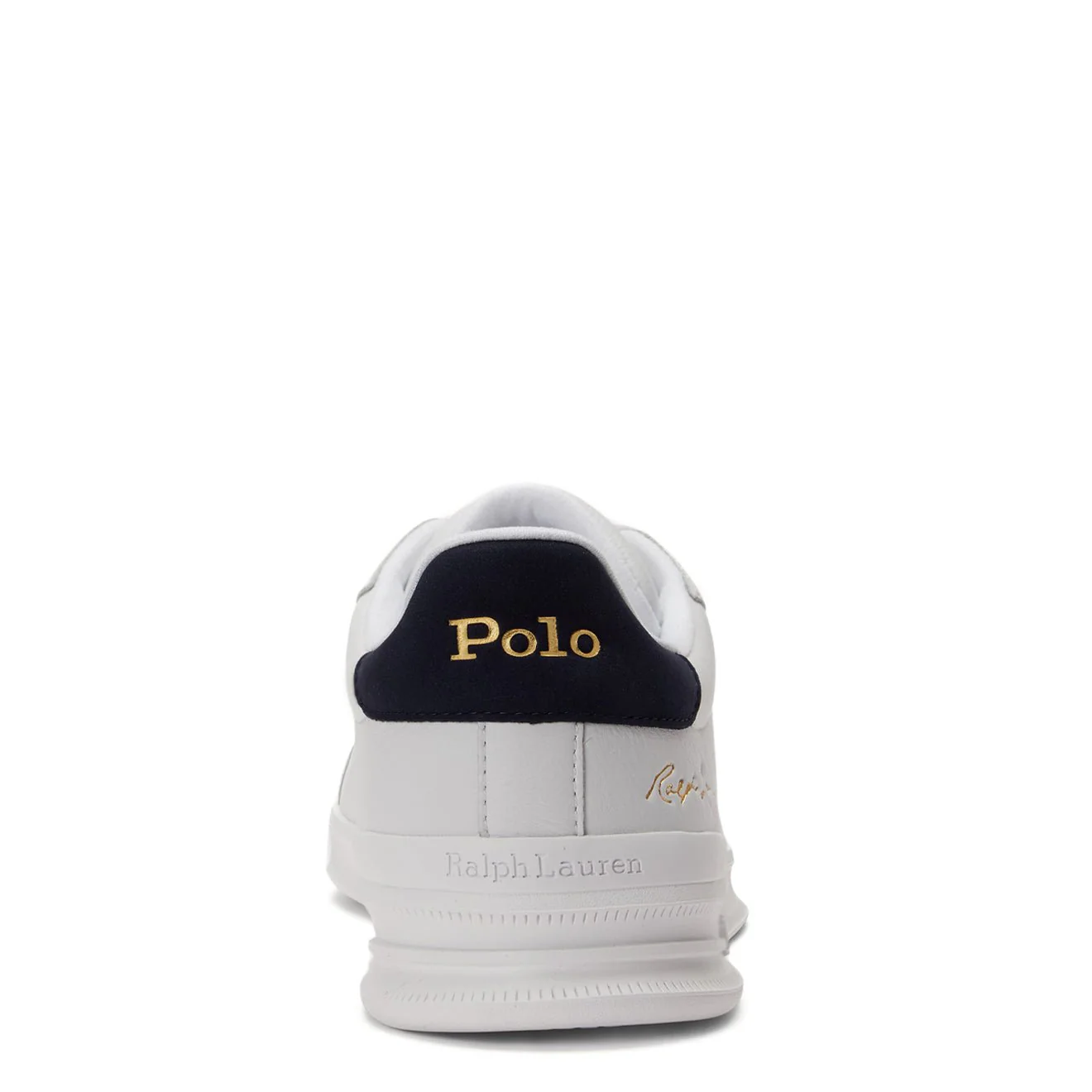 Polo Ralph Lauren Heritage Court II Leather Trainer White / Hunter Navy - Image 4