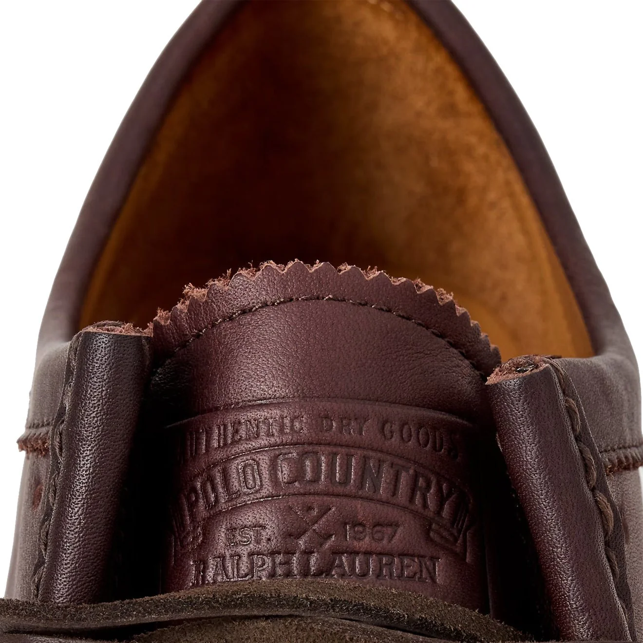 Polo Ralph Lauren Jett Lug-Sole Leather Moc-Toe Shoe Dark Brown - Image 5