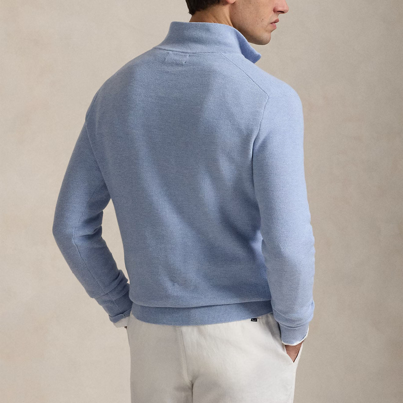 Polo Ralph Lauren Long Sleeve Pullover Standard Blue Hyacinth Heather - Image 3