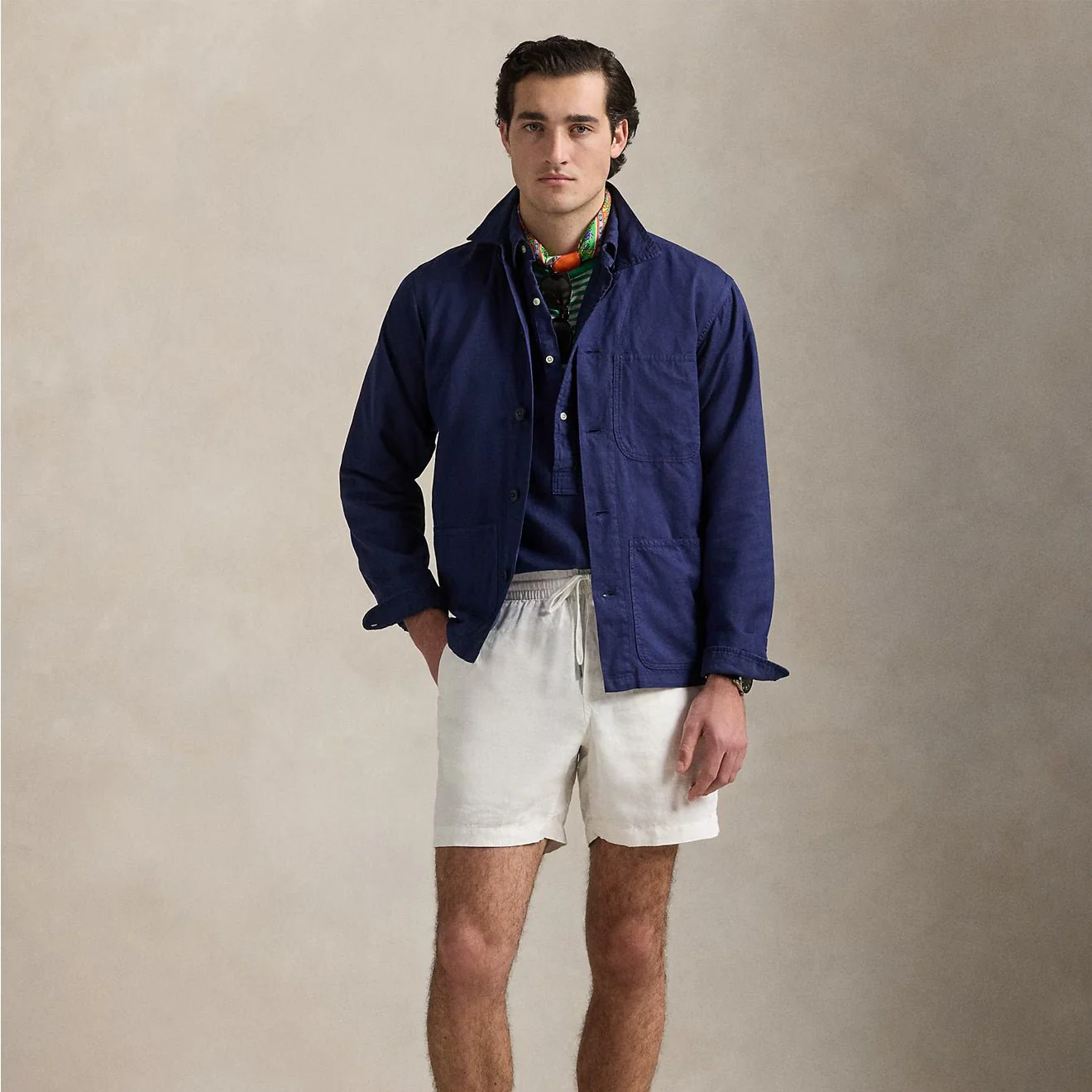 Polo Ralph Lauren Long Sleeve Sport Shirt Newport Navy - Image 2