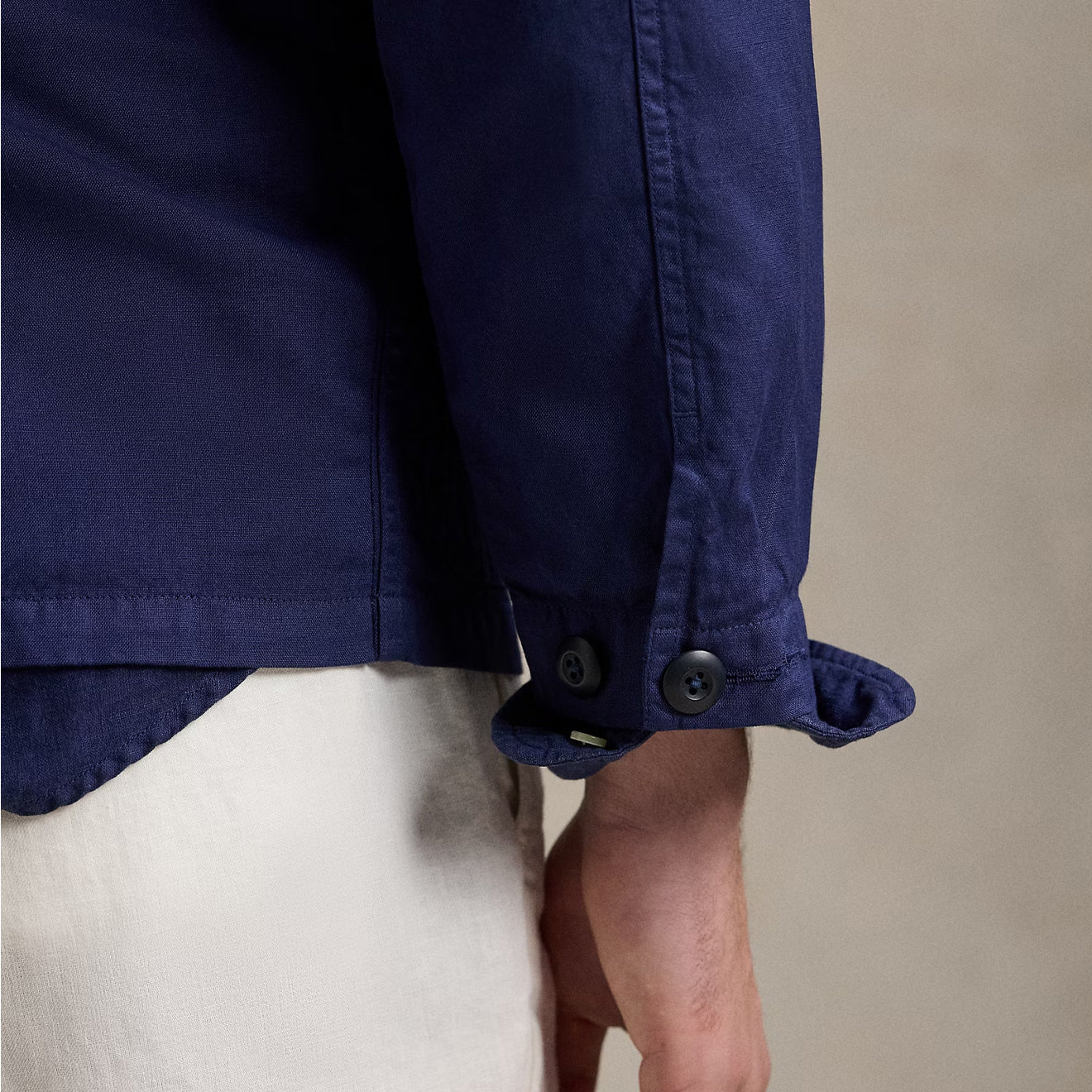 Polo Ralph Lauren Long Sleeve Sport Shirt Newport Navy - Image 5