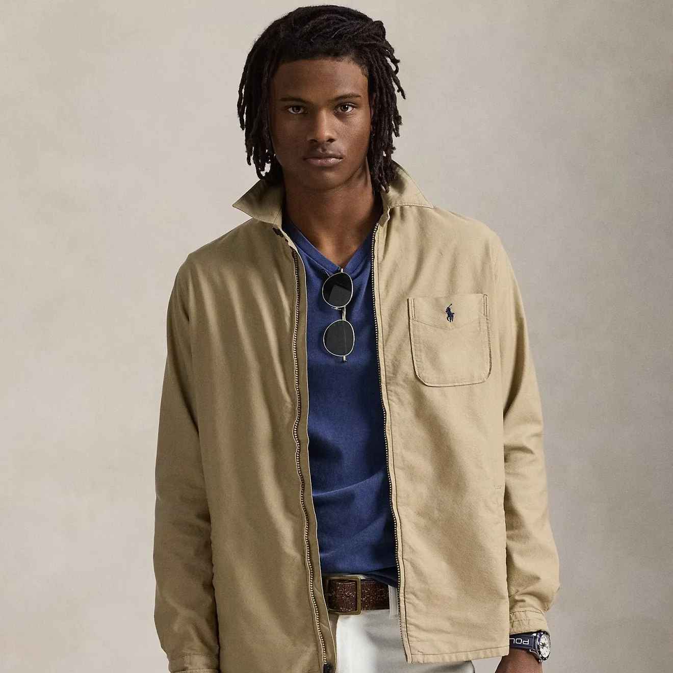 Polo Ralph Lauren Long Sleeve Sport Shirt Surrey Tan - Image 2