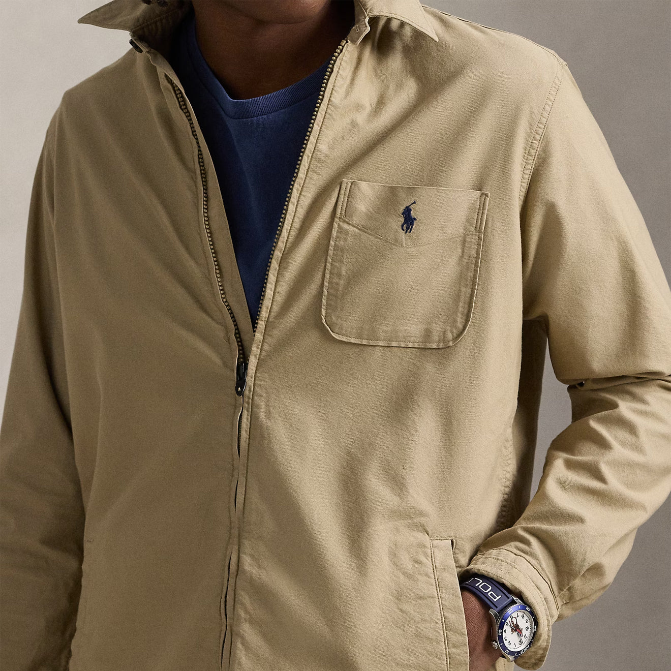 Polo Ralph Lauren Long Sleeve Sport Shirt Surrey Tan - Image 4