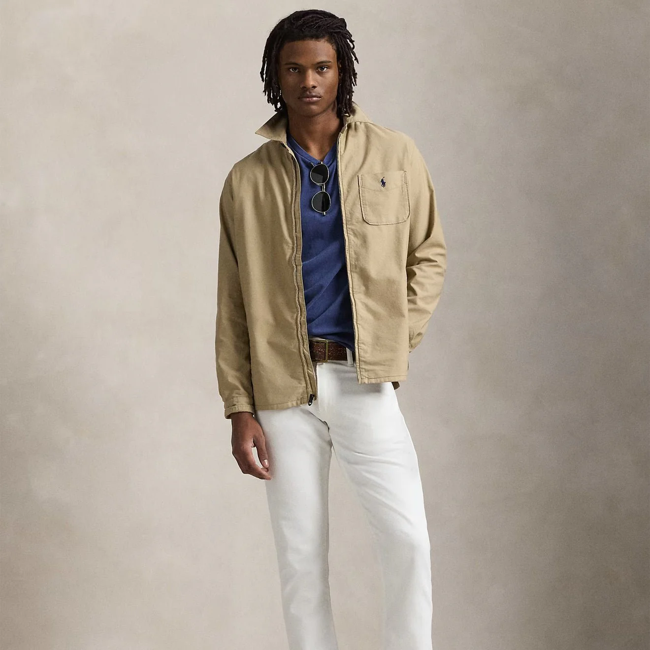 Polo Ralph Lauren Long Sleeve Sport Shirt Surrey Tan - Image 5