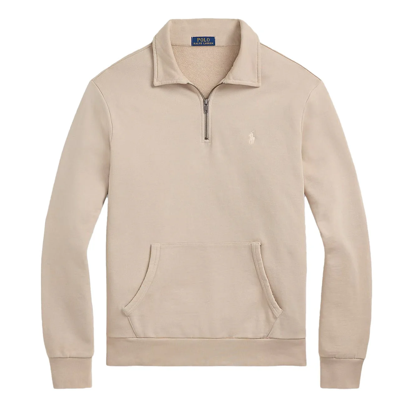 Polo Ralph Lauren Loopback Fleece Quarter-Zip Sweatshirt Stoneware Grey