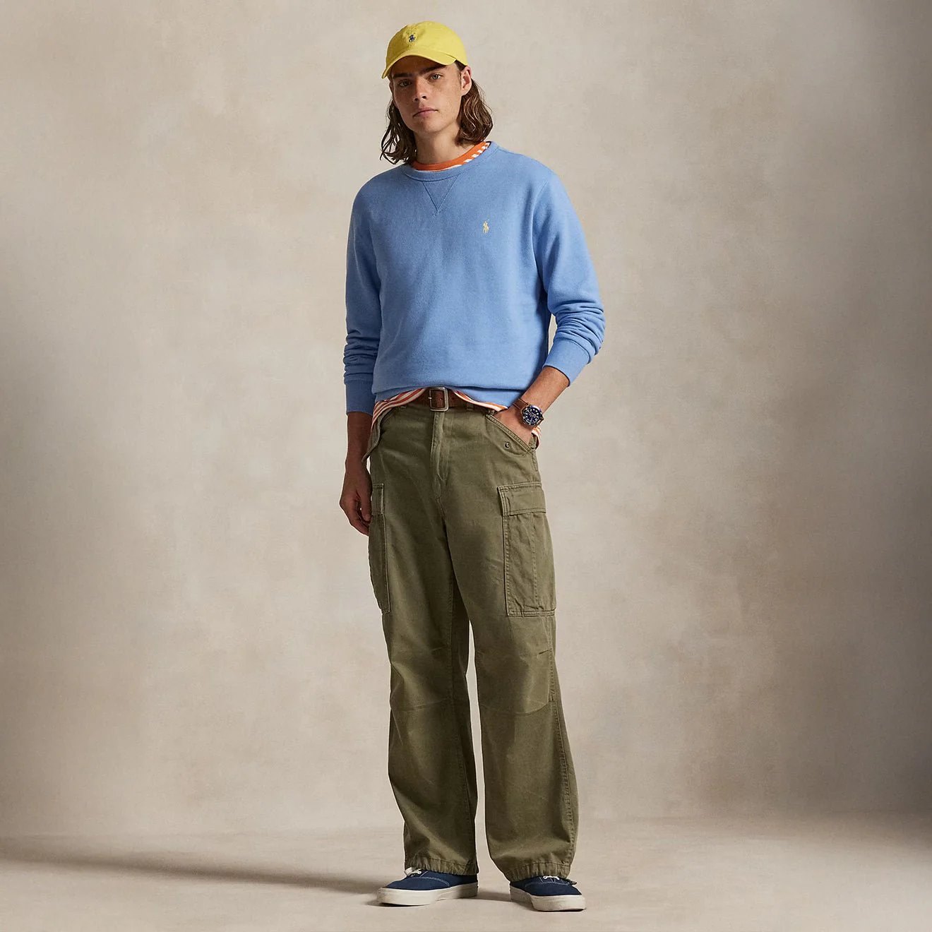 Polo Ralph Lauren Loopback Fleece Sweatshirt Bristol Blue - Image 2