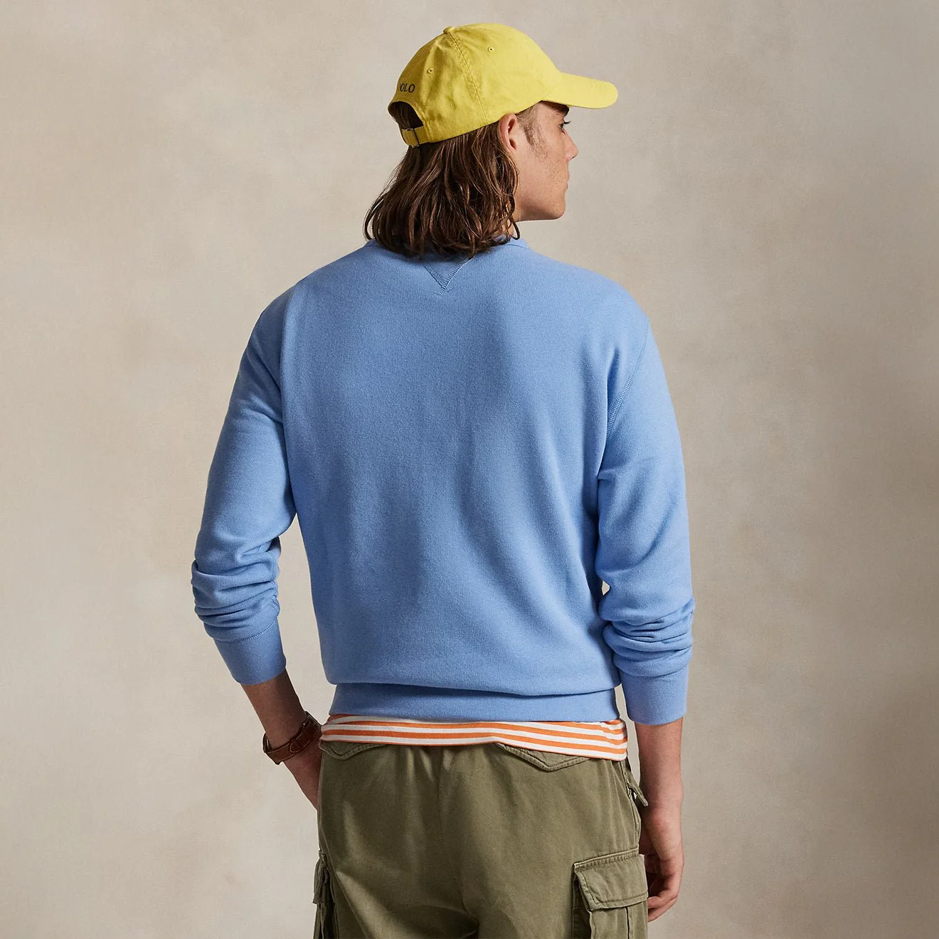 Polo Ralph Lauren Loopback Fleece Sweatshirt Bristol Blue - Image 5