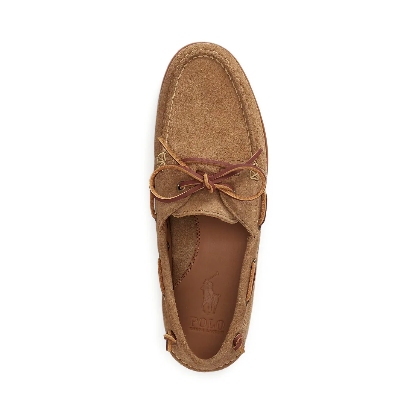 Polo Ralph Lauren Merton Suede Boat Shoe Desert Tan - Image 3