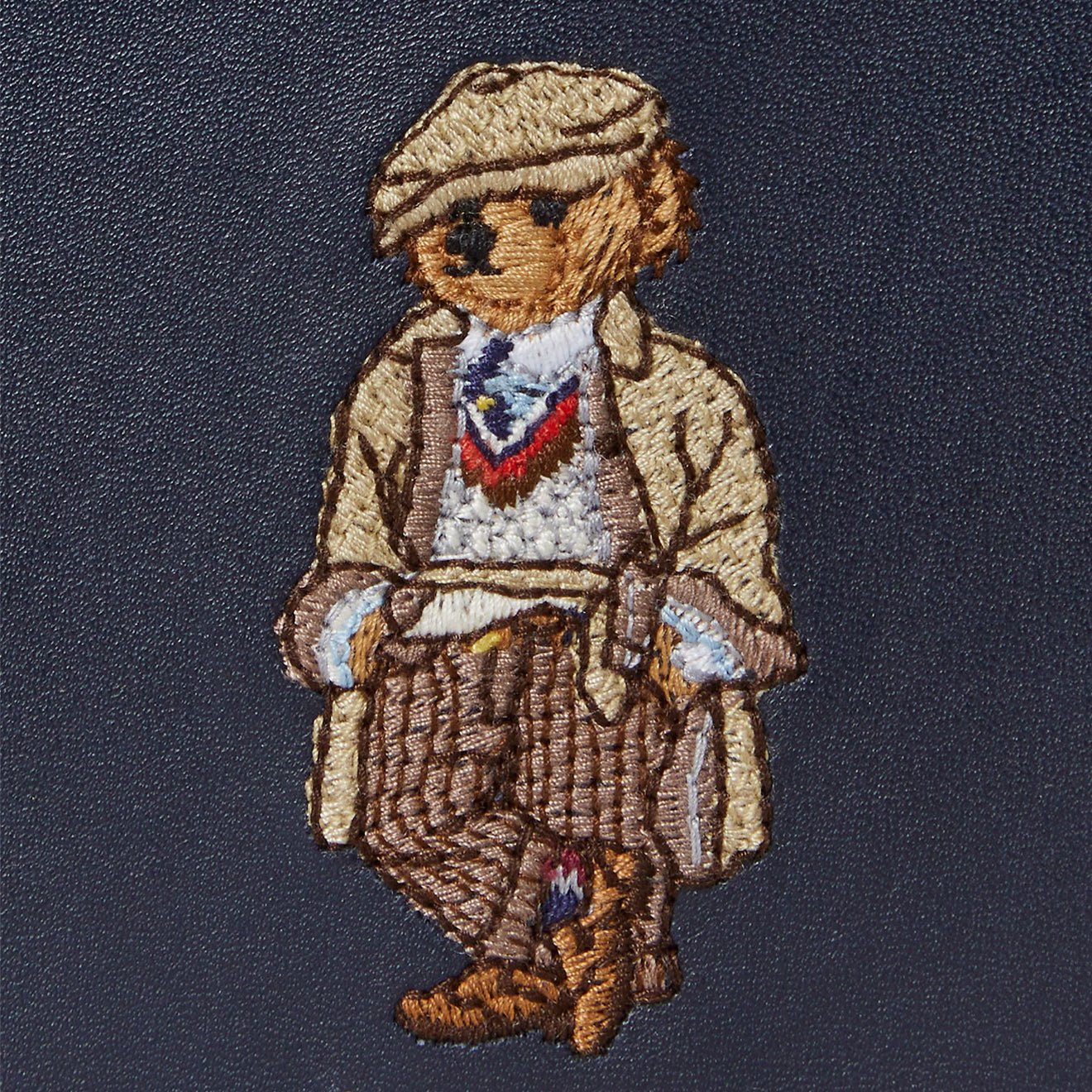 Polo Ralph Lauren Polo Bear Leather Billfold Coin Wallet Newport Navy - Image 3