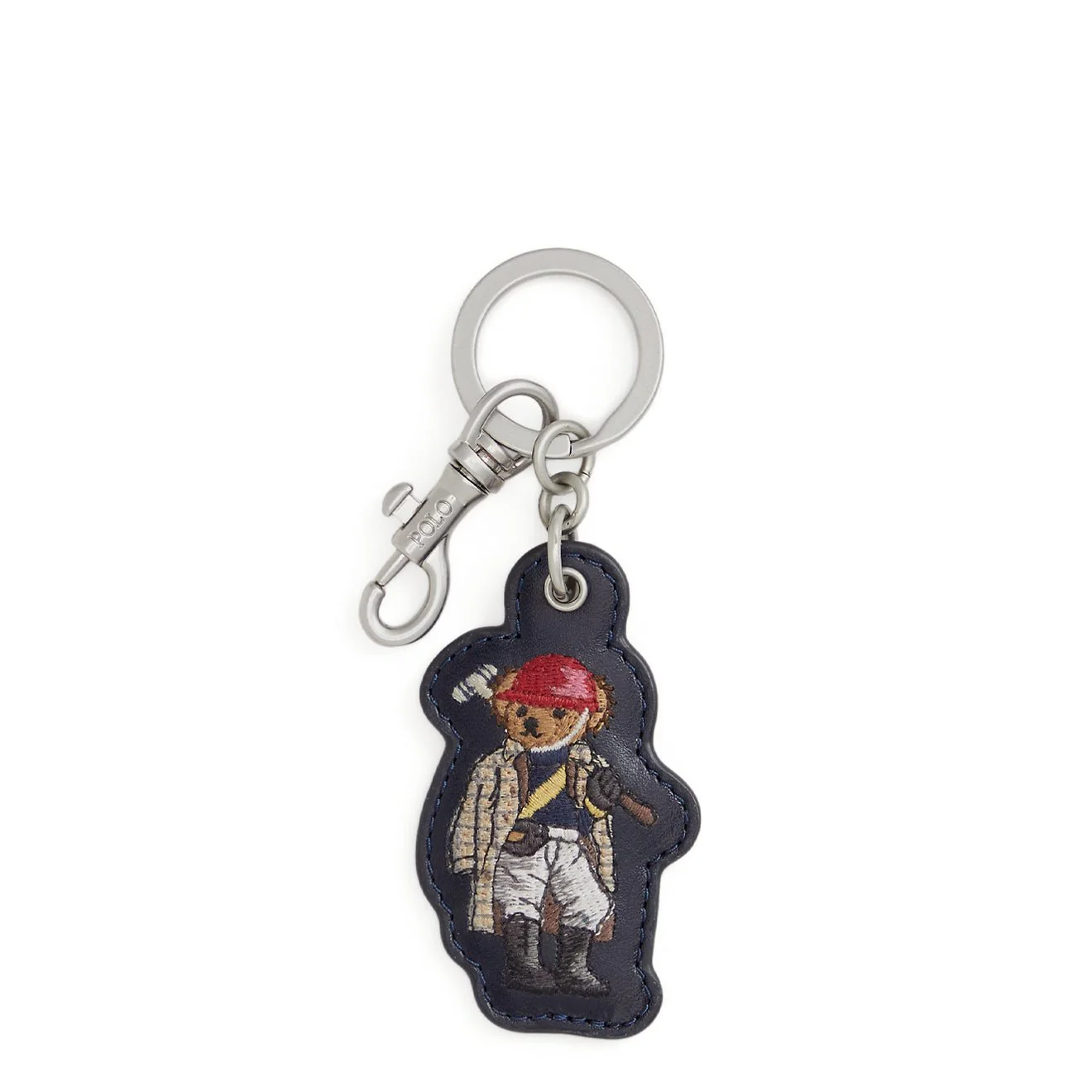Polo Ralph Lauren Polo Bear Leather Key Fob Newport Navy