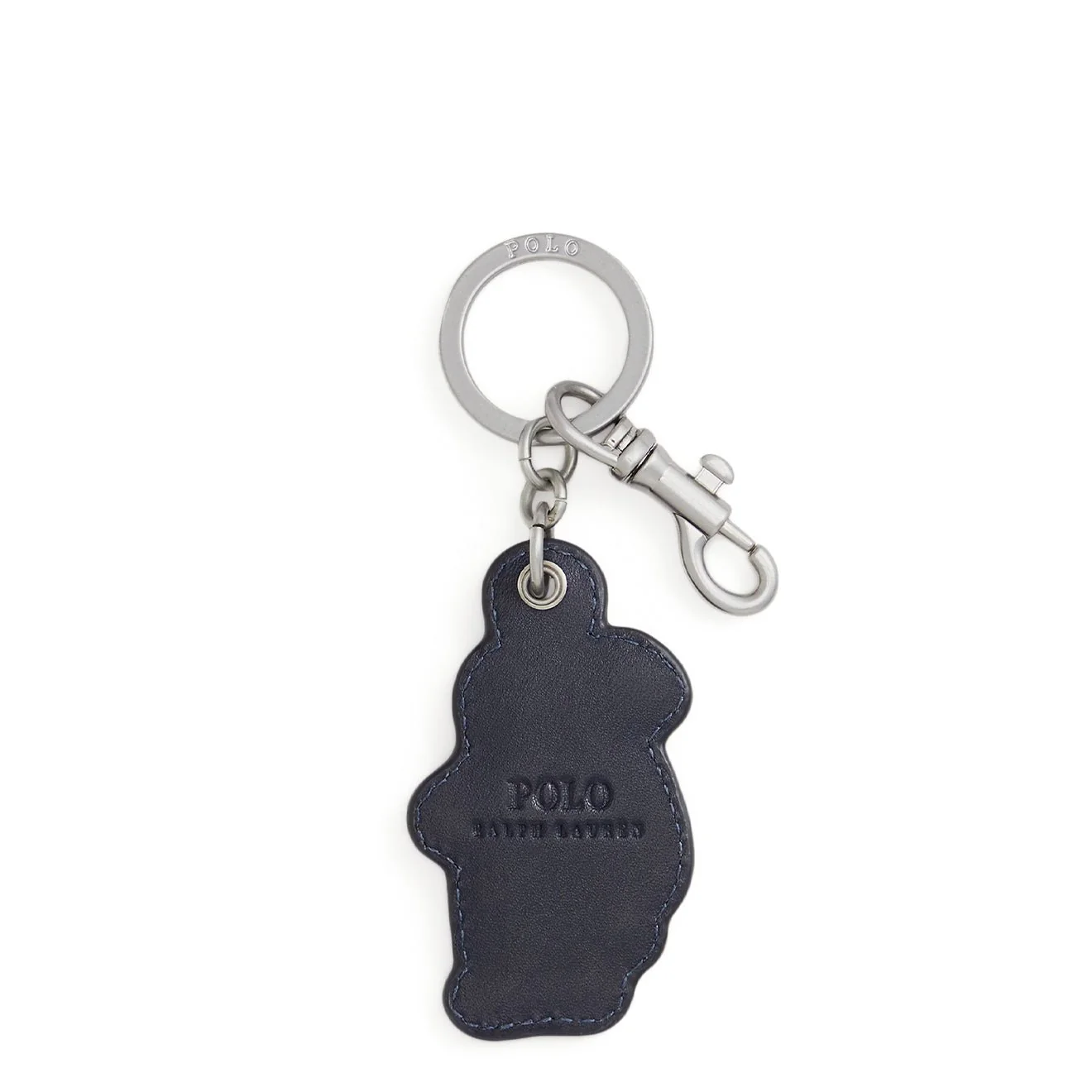 Polo Ralph Lauren Polo Bear Leather Key Fob Newport Navy - Image 2