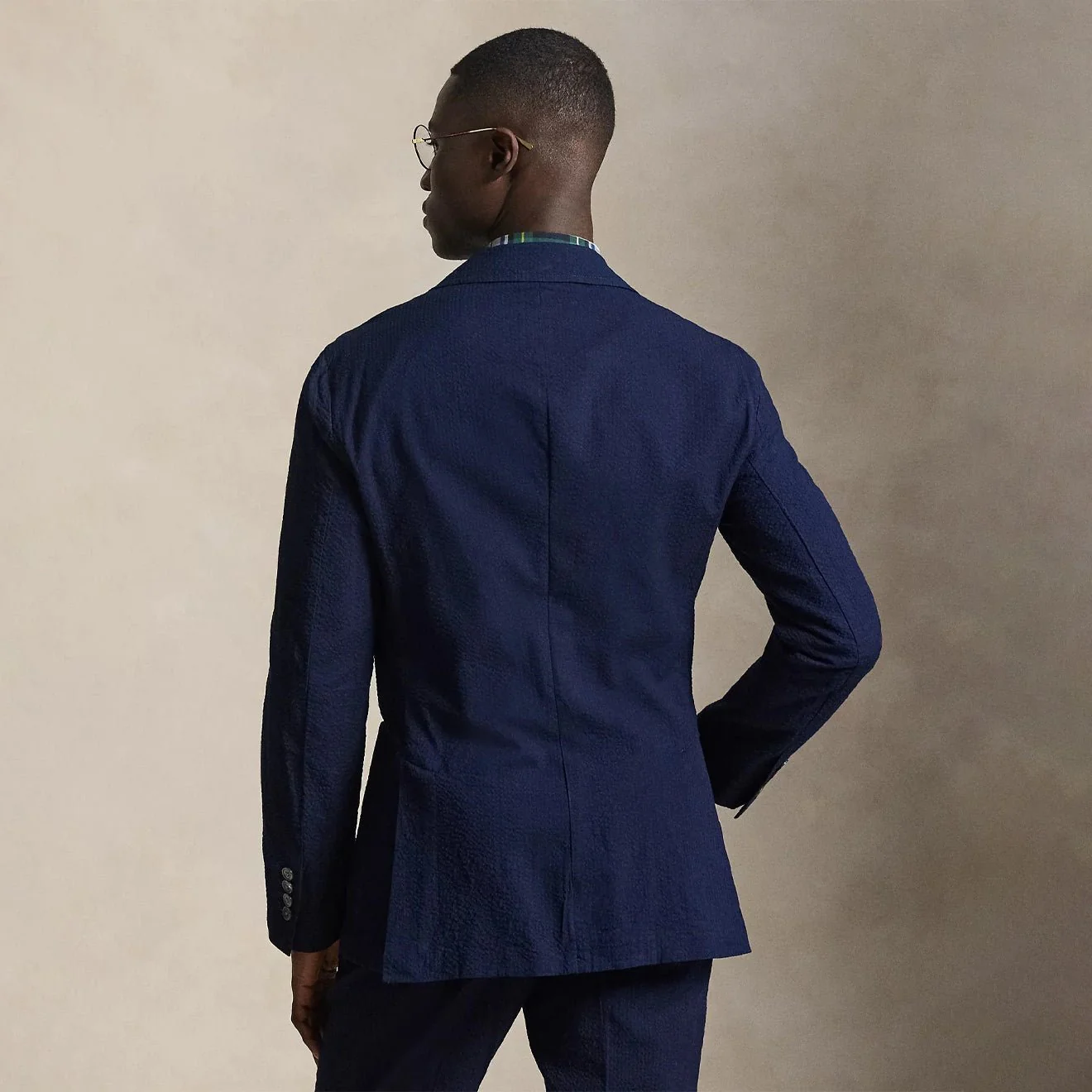 Polo Ralph Lauren Polo Soft Modern-Fit Seersucker Jacket Indigo - Image 3