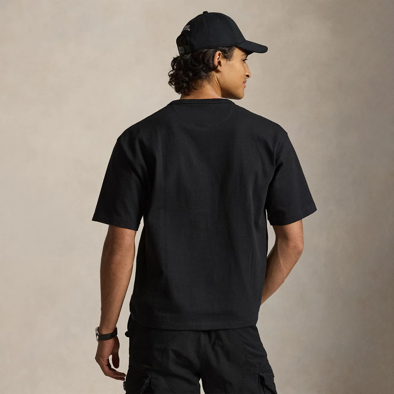 Polo Ralph Lauren Relaxed Fit Jersey Crewneck T-Shirt Polo Black - Image 3