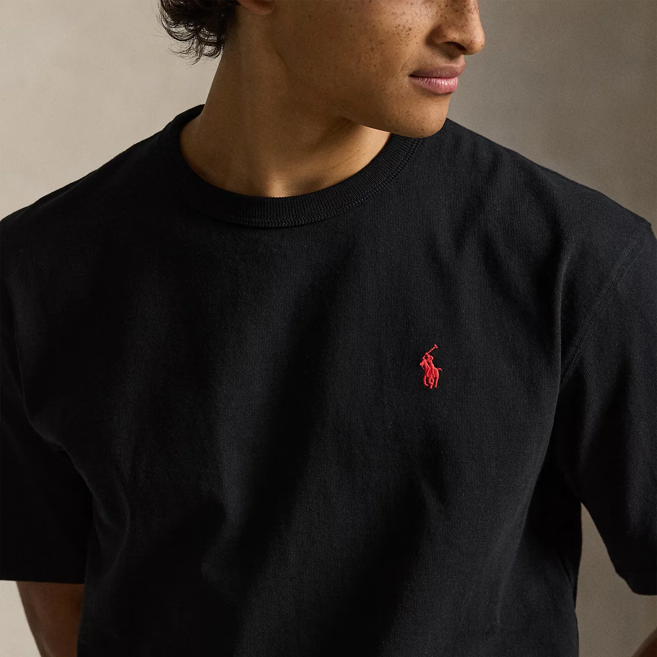 Polo Ralph Lauren Relaxed Fit Jersey Crewneck T-Shirt Polo Black - Image 4