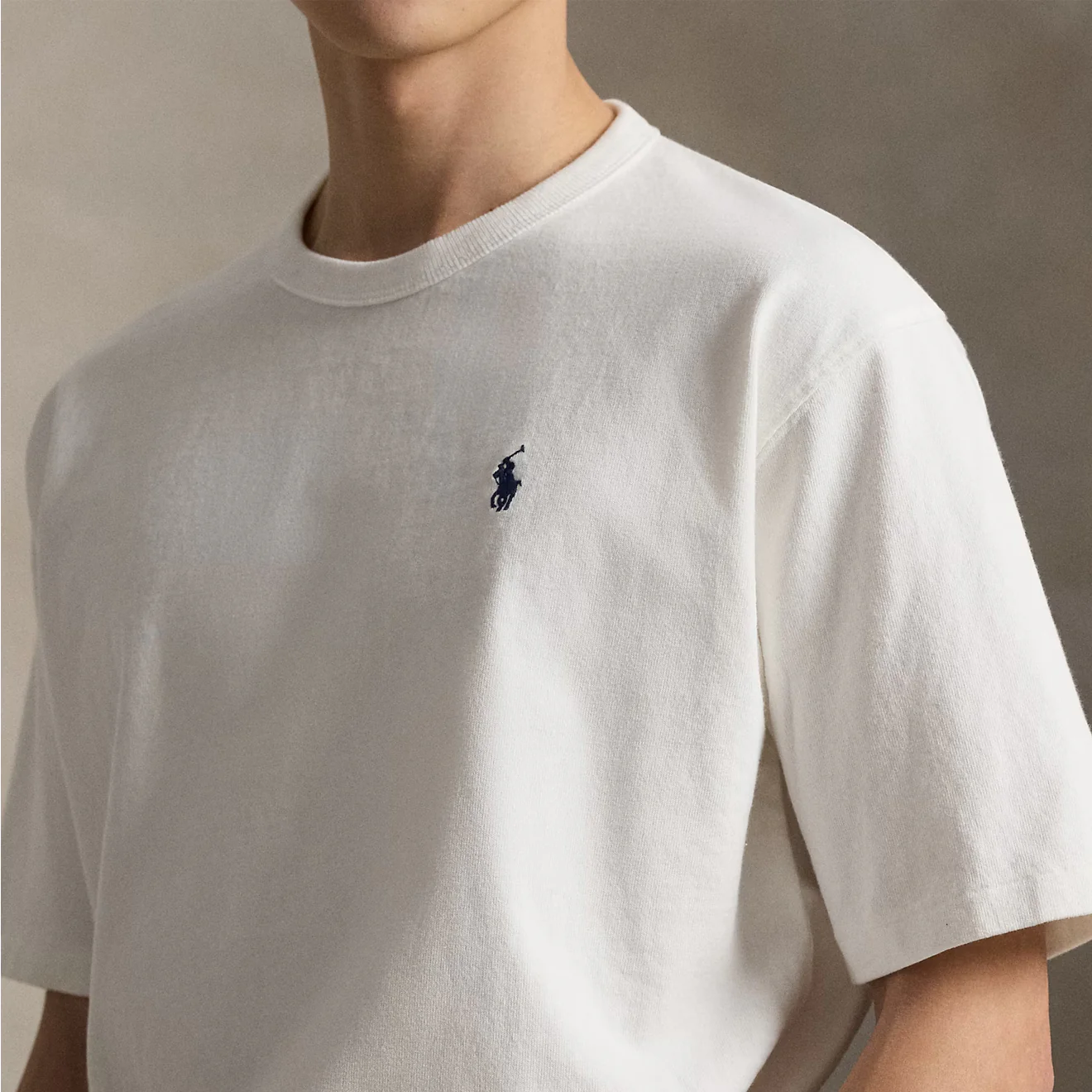 Polo Ralph Lauren Relaxed Fit Jersey Crewneck T-Shirt White - Image 4