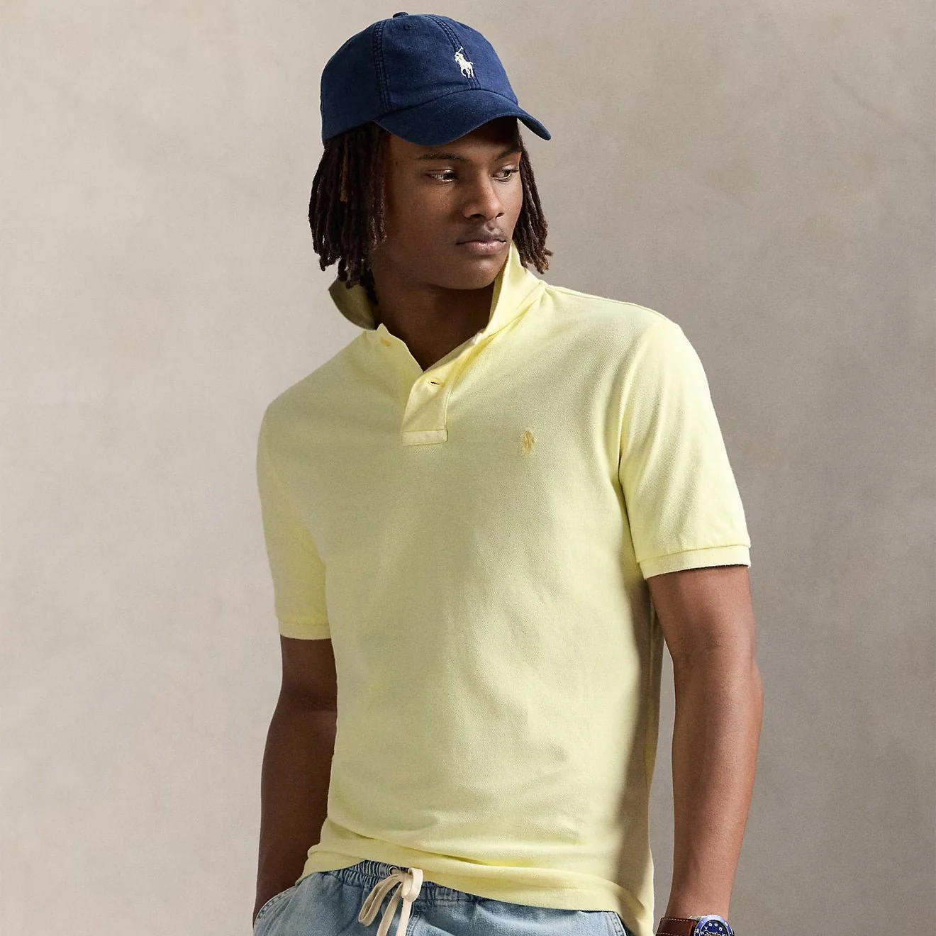 Polo Ralph Lauren Short Sleeve Polo Shirt Custom Slim Lime - Image 2