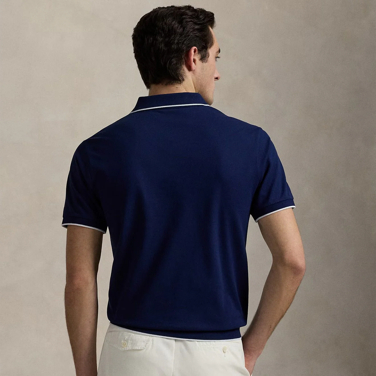 Polo Ralph Lauren Short Sleeve Polo Shirt Newport Navy - Image 3