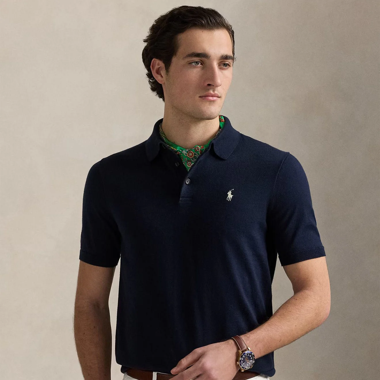 Polo Ralph Lauren Short Sleeve Pullover Standard Hunter Navy - Image 2