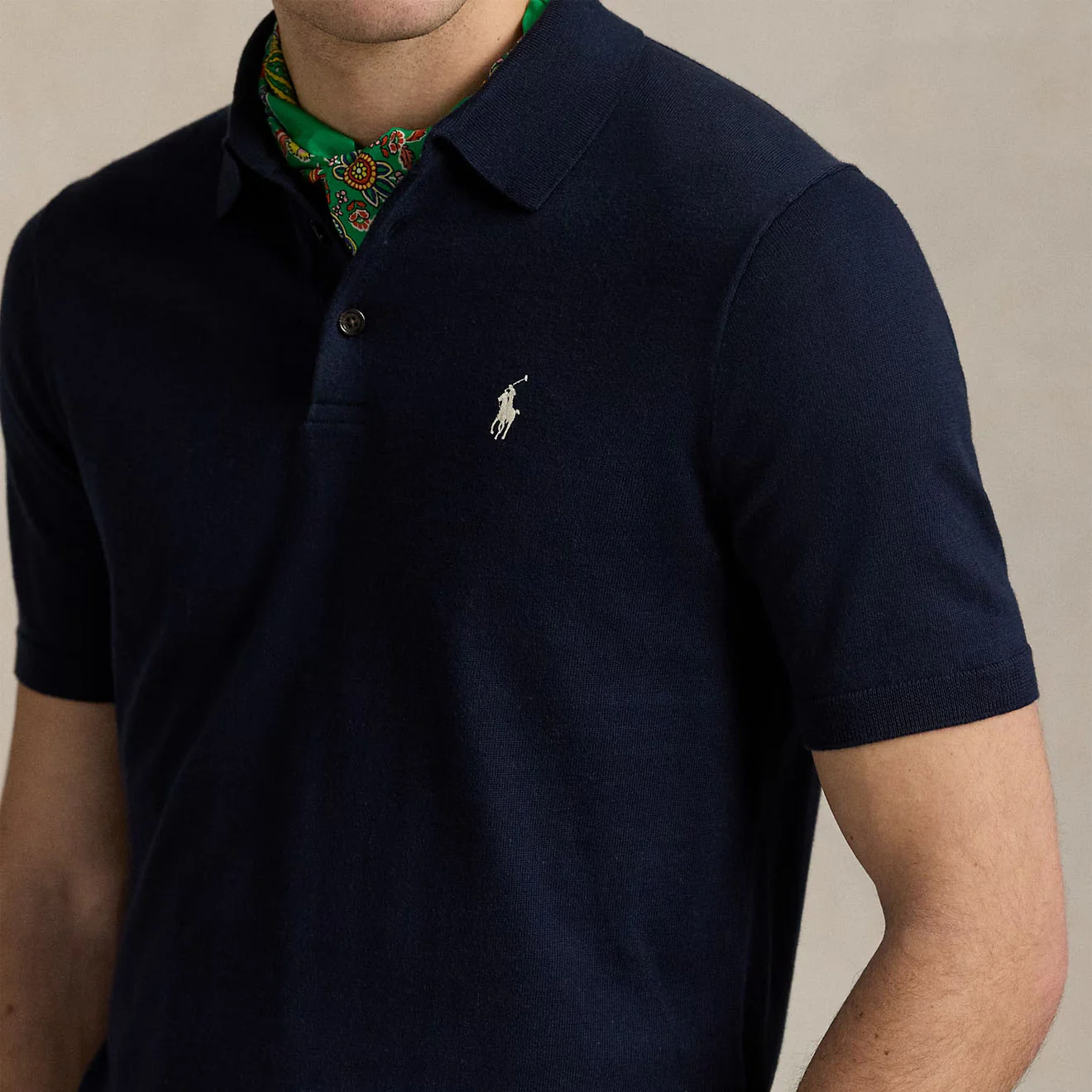 Polo Ralph Lauren Short Sleeve Pullover Standard Hunter Navy - Image 3