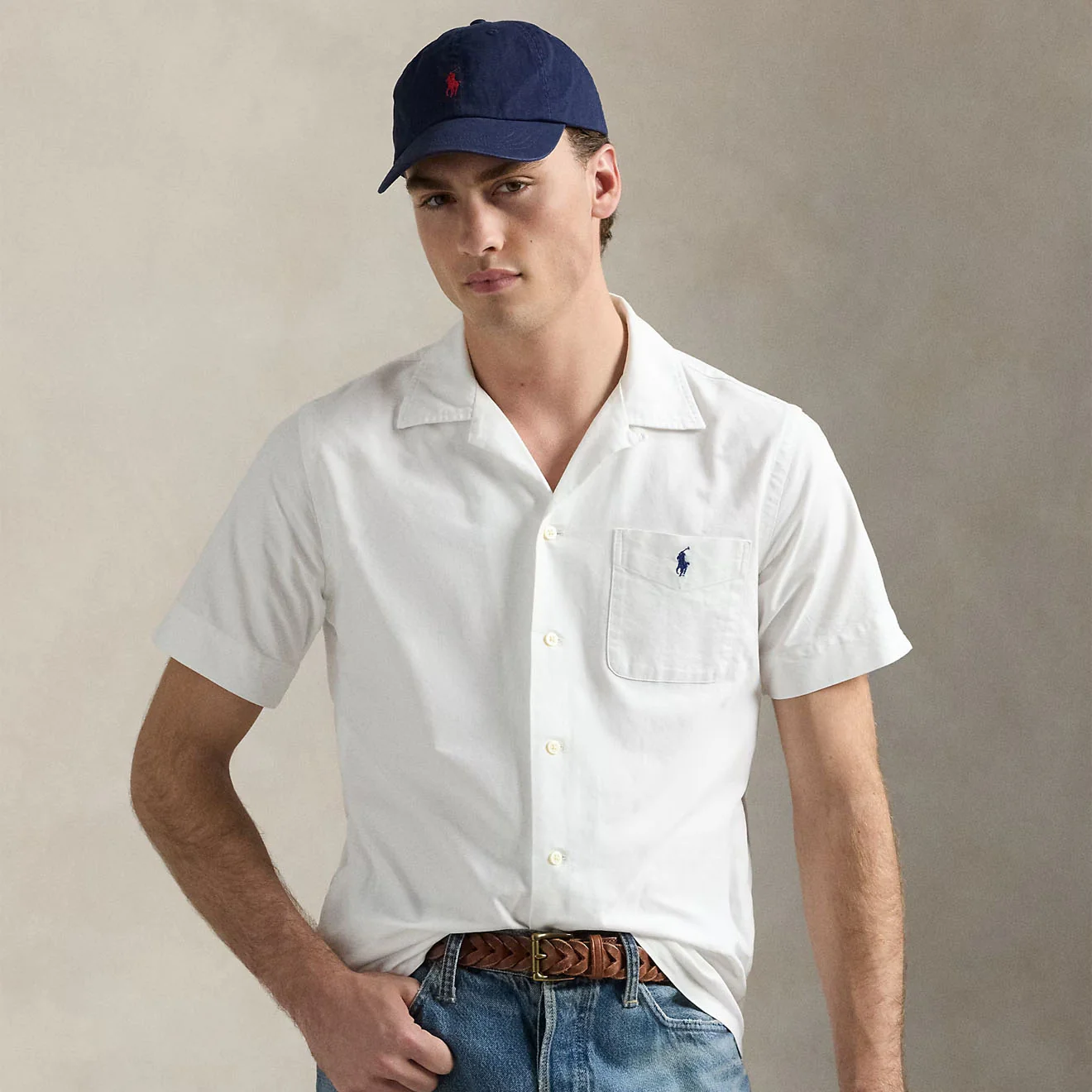 Polo Ralph Lauren Short Sleeve Sport Shirt Classic White - Image 2