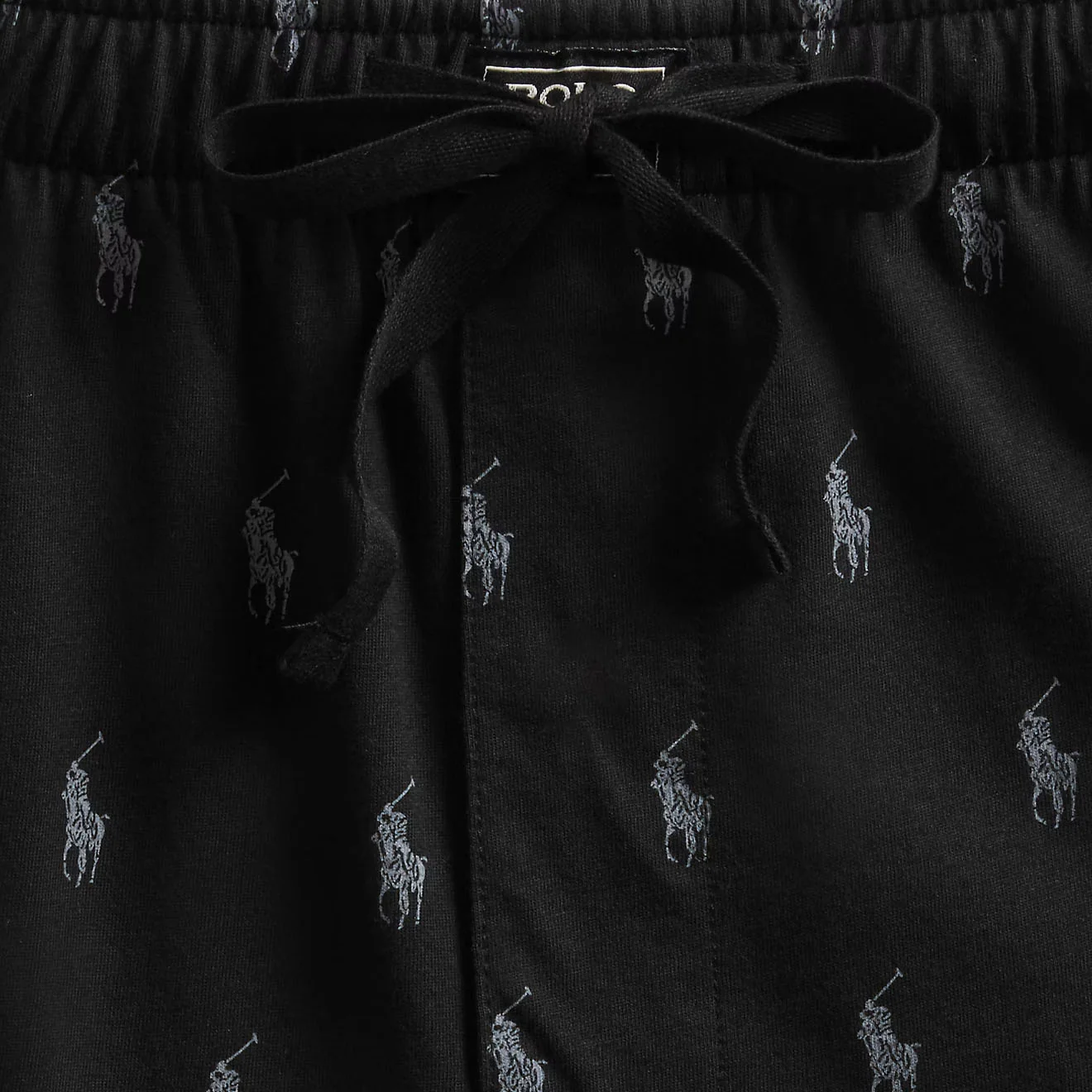 Polo Ralph Lauren Sleep Bottom All Over Pony Print Polo Black - Image 2