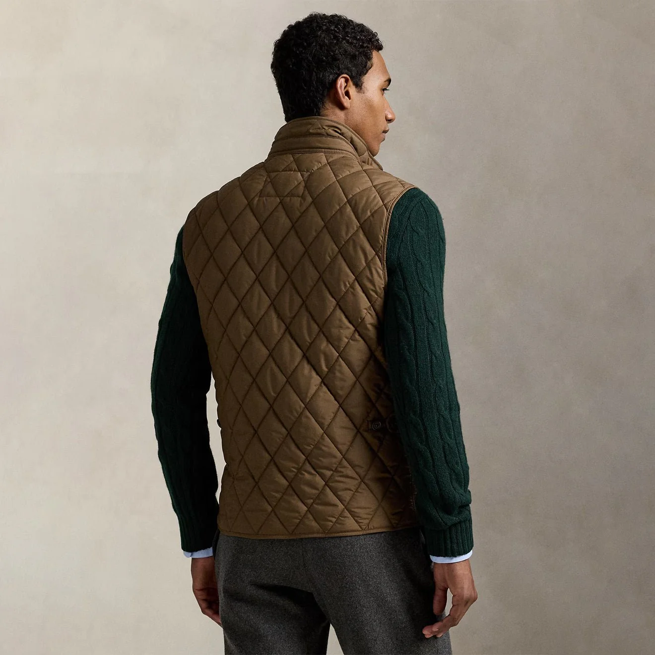 Polo Ralph Lauren The Beaton Quilted Utility Vest Chestnut - Image 3