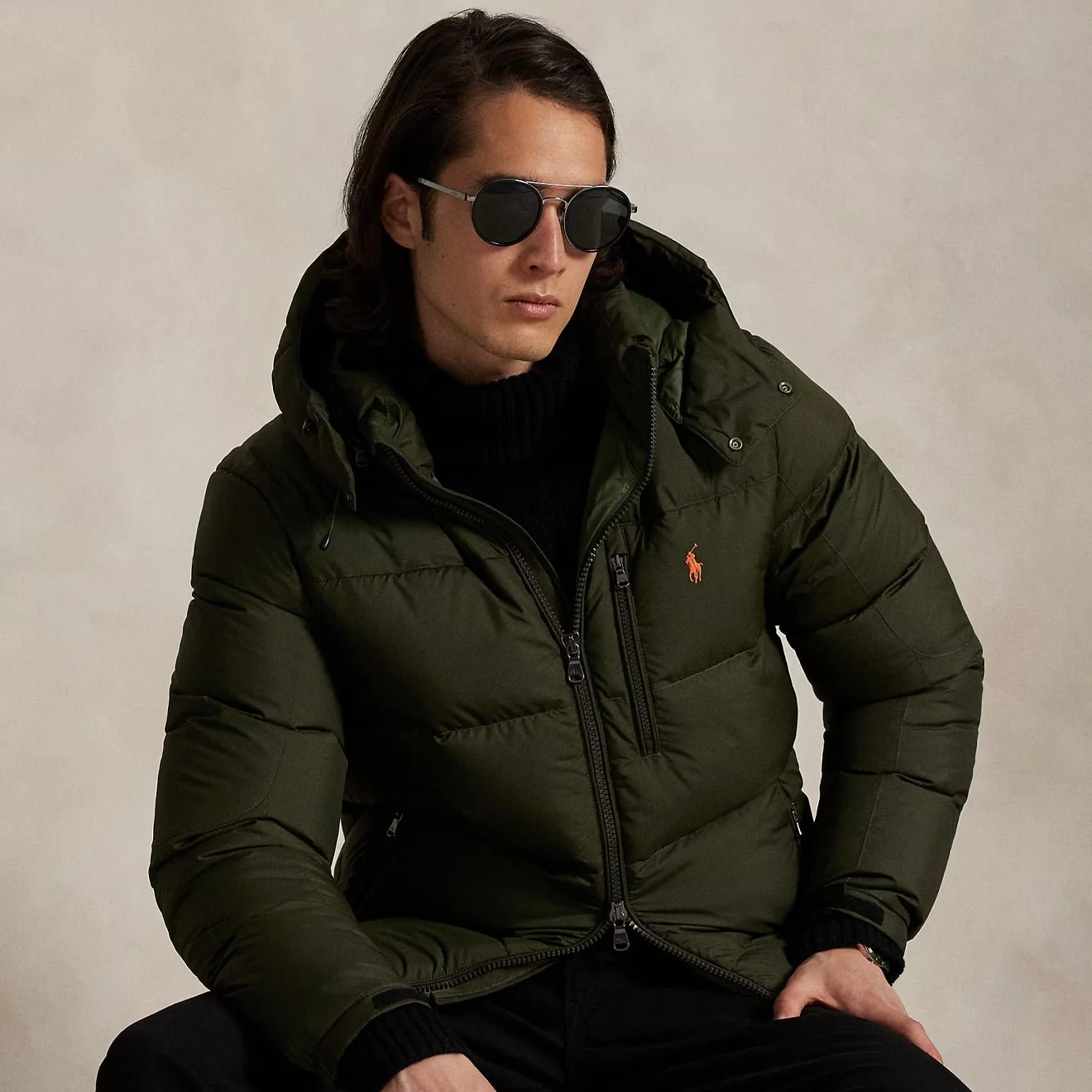 Polo Ralph Lauren The Gorham Down Jacket Company Olive - Image 3