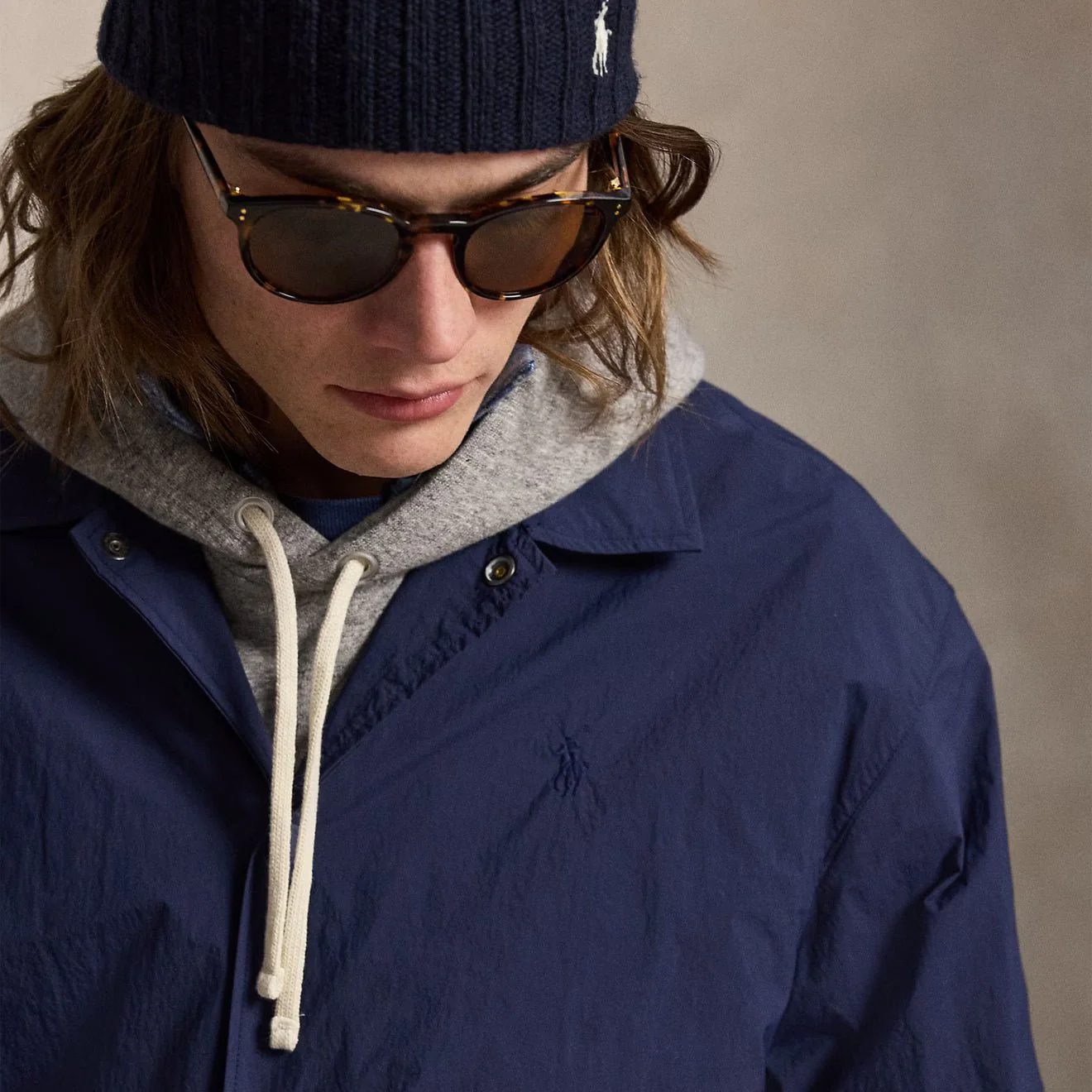 Polo Ralph Lauren The Hayford Coach Jacket Newport Navy - Image 4
