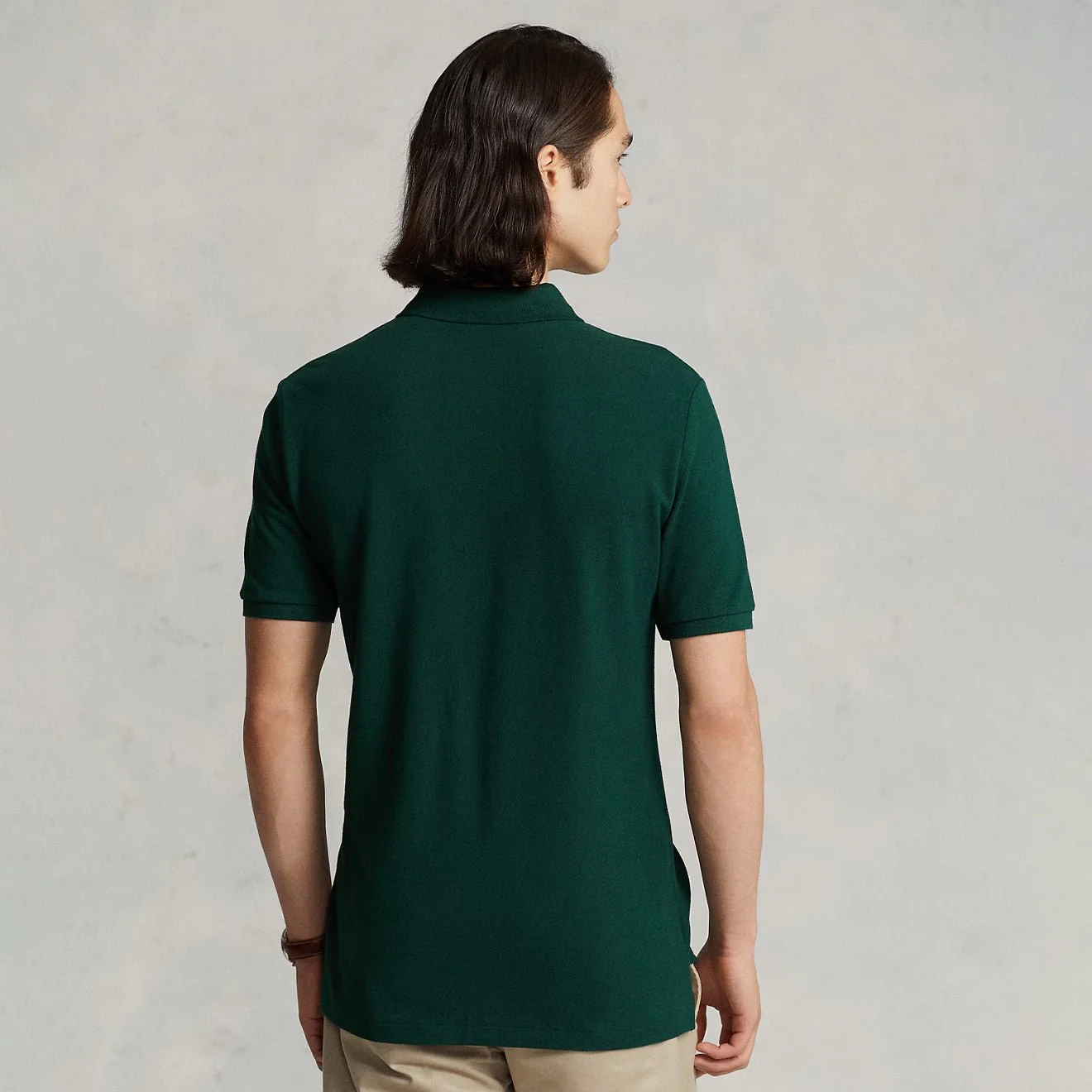 Polo Ralph Lauren The Iconic Mesh Polo Shirt College Green - Image 3