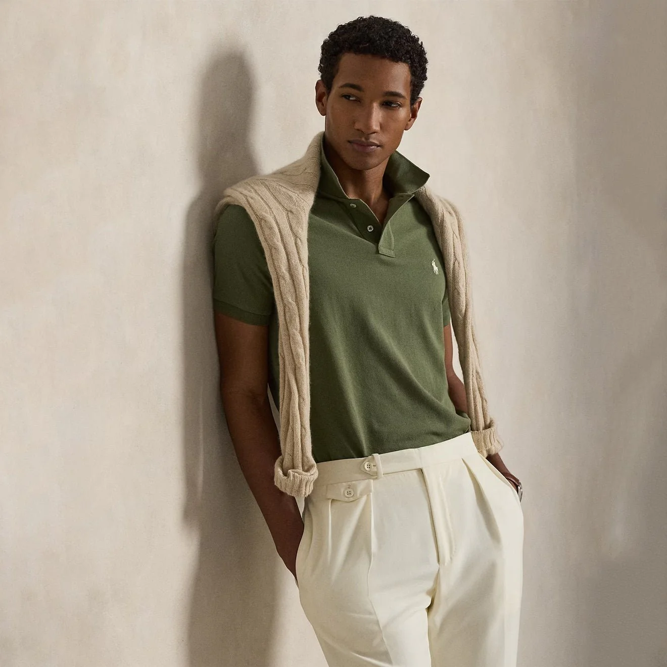 Polo Ralph Lauren The Iconic Mesh Polo Shirt Garden Trail - Image 3