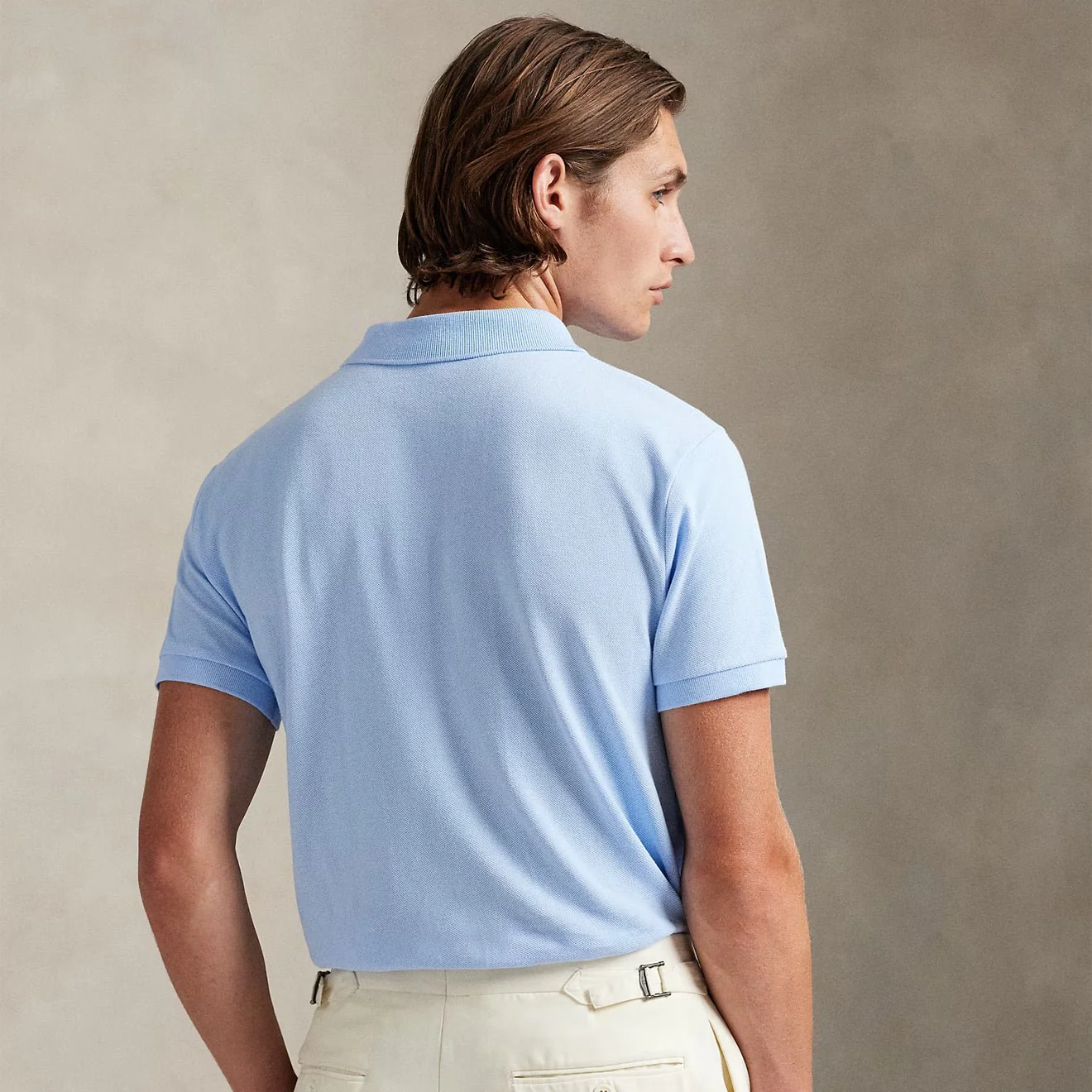 Polo Ralph Lauren The Iconic Mesh Polo Shirt Office Blue - Image 3