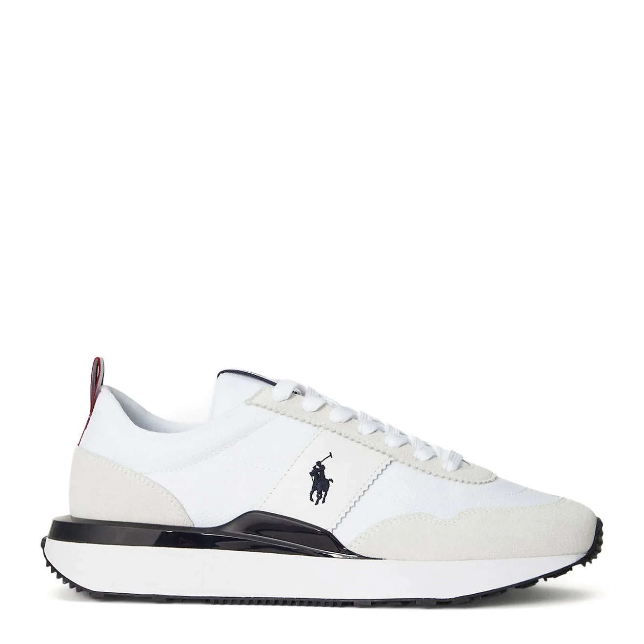 Polo Ralph Lauren Train 89 Suede & Oxford Trainer White / Navy / Red