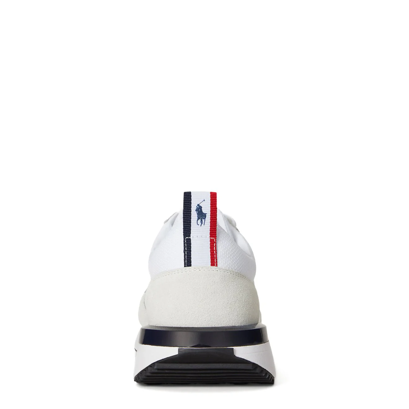 Polo Ralph Lauren Train 89 Suede & Oxford Trainer White / Navy / Red - Image 3