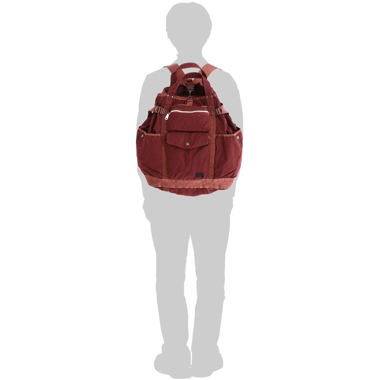 Porter-Yoshida and Co Crag 2 Way Rucksack Khaki - Image 7