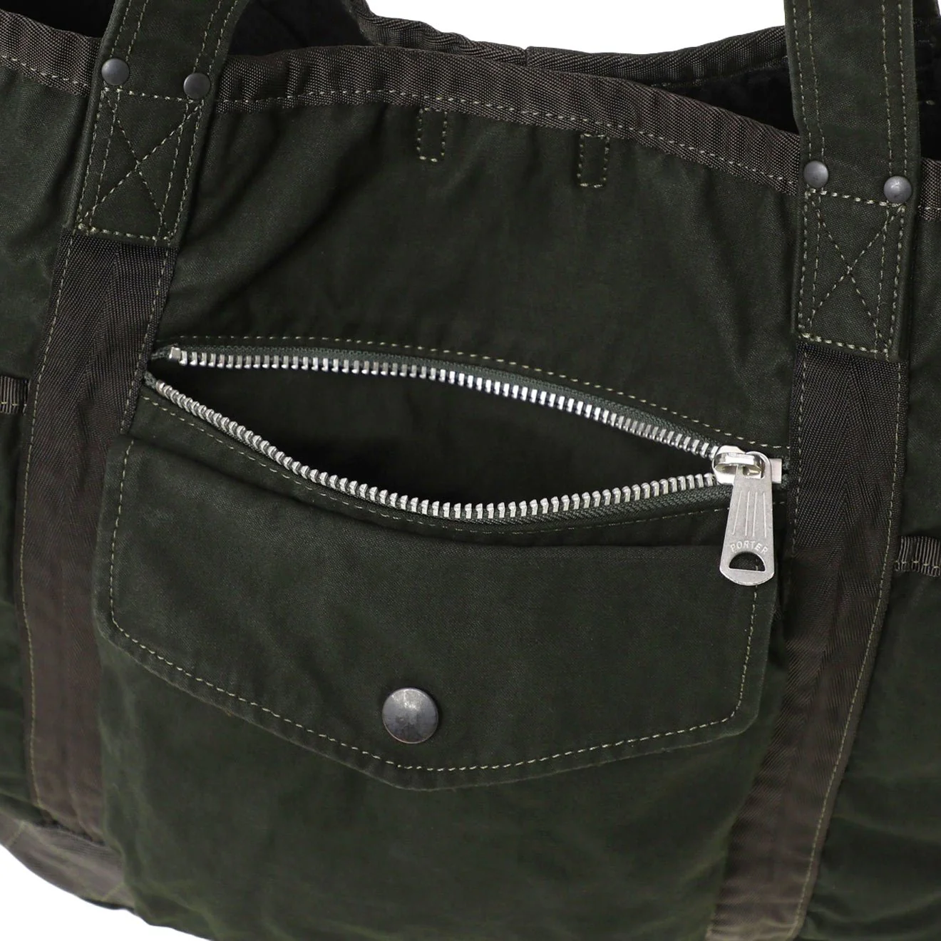 Porter-Yoshida and Co Crag Tote Bag Navy - Image 3