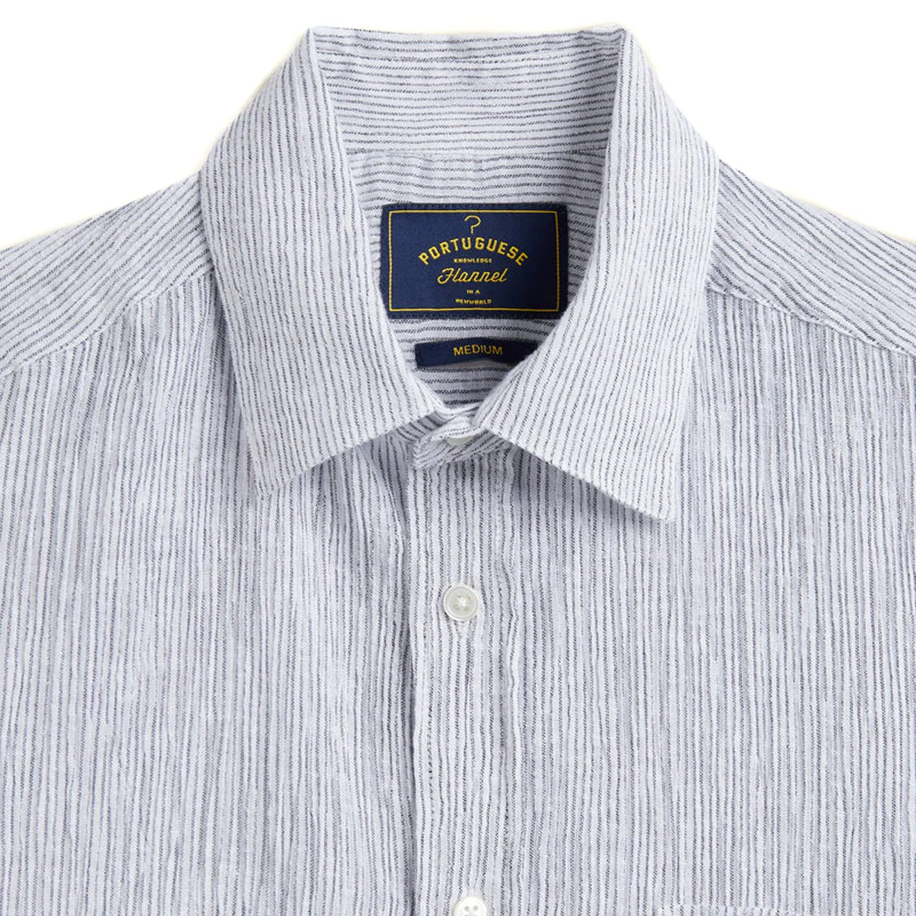 Portuguese Flannel Aaron S/S Shirt White - Image 2
