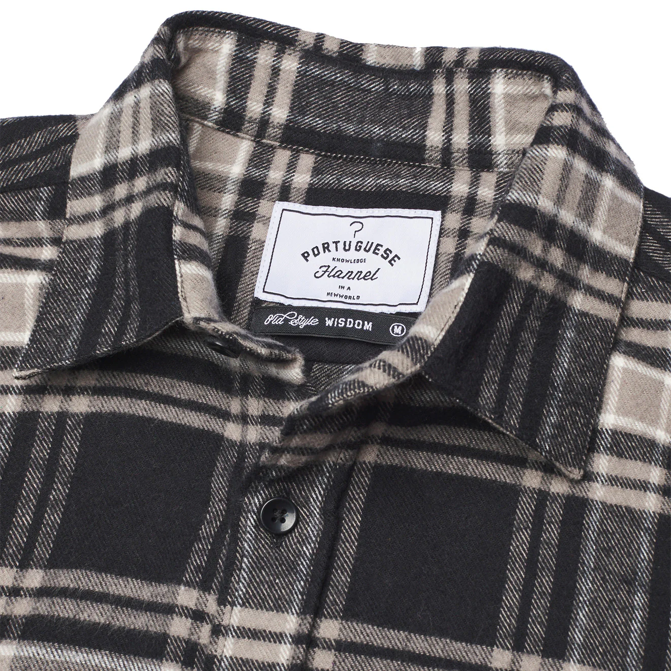 Portuguese Flannel BB Check Shirt Navy / Grey - Image 2