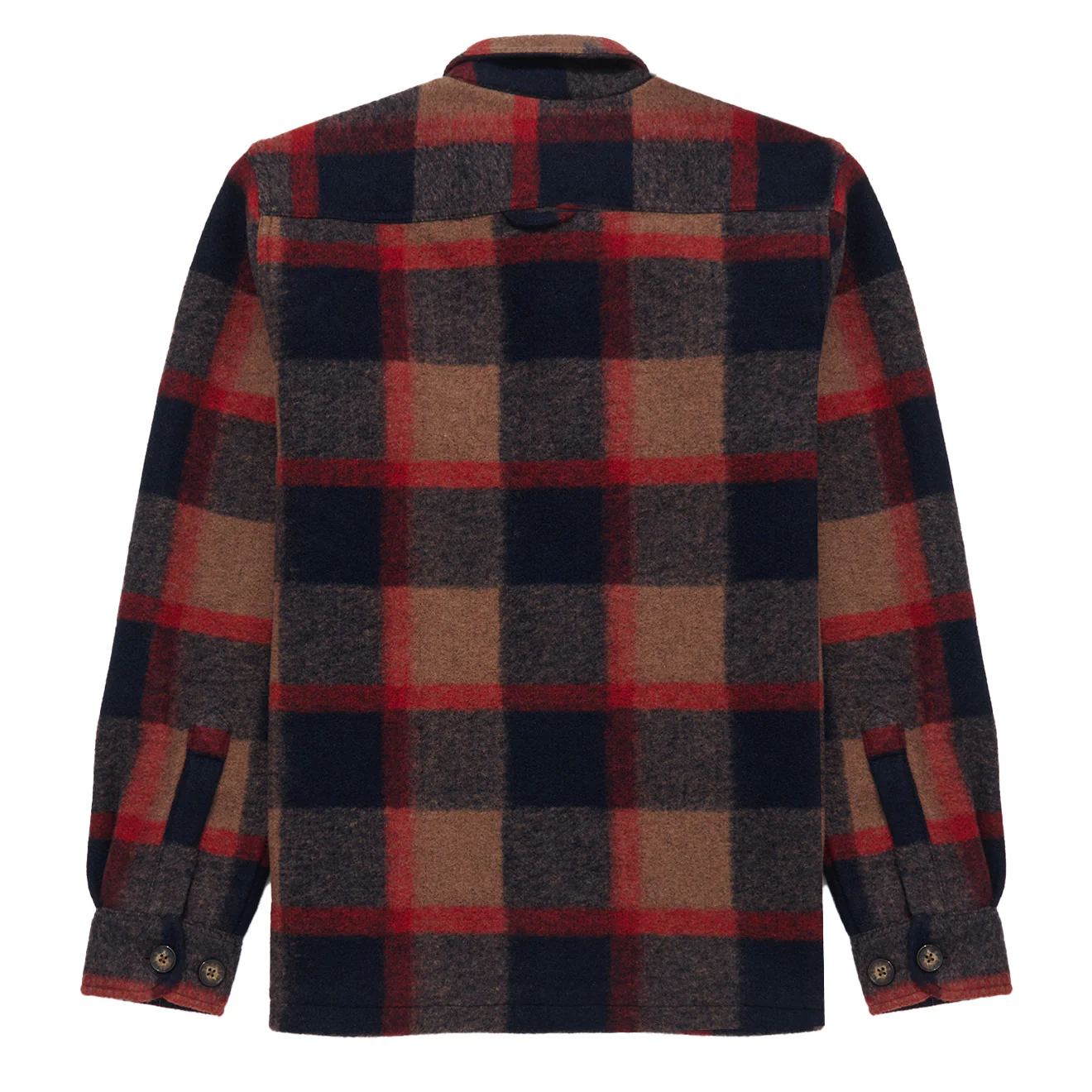Portuguese Flannel Catch Overshirt Brown / Navy / Red - Image 2