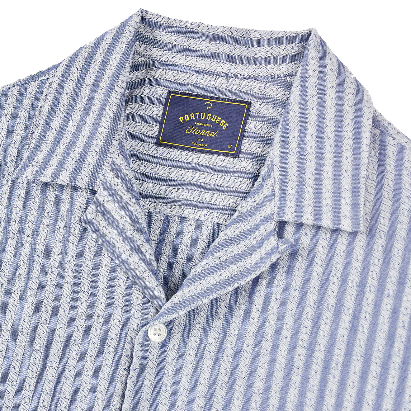 Portuguese Flannel Shirt Jacquard Chambray - Image 2