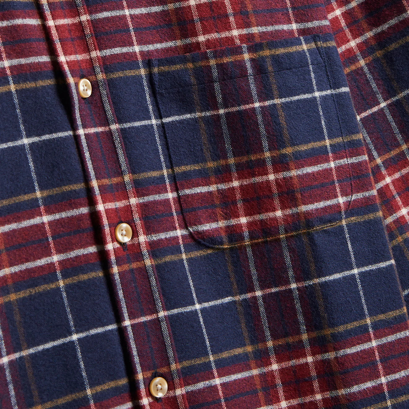 Portuguese Flannel Station Shirt Blue / Red - Image 3