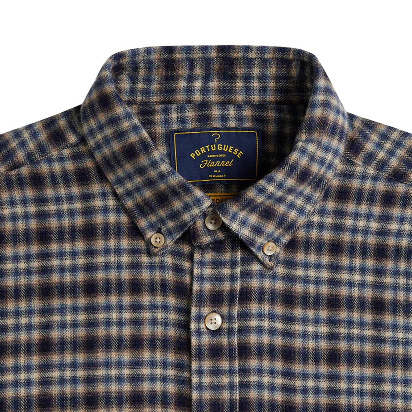 Portuguese Flannel Vouga Button Down Shirt Blue - Image 2