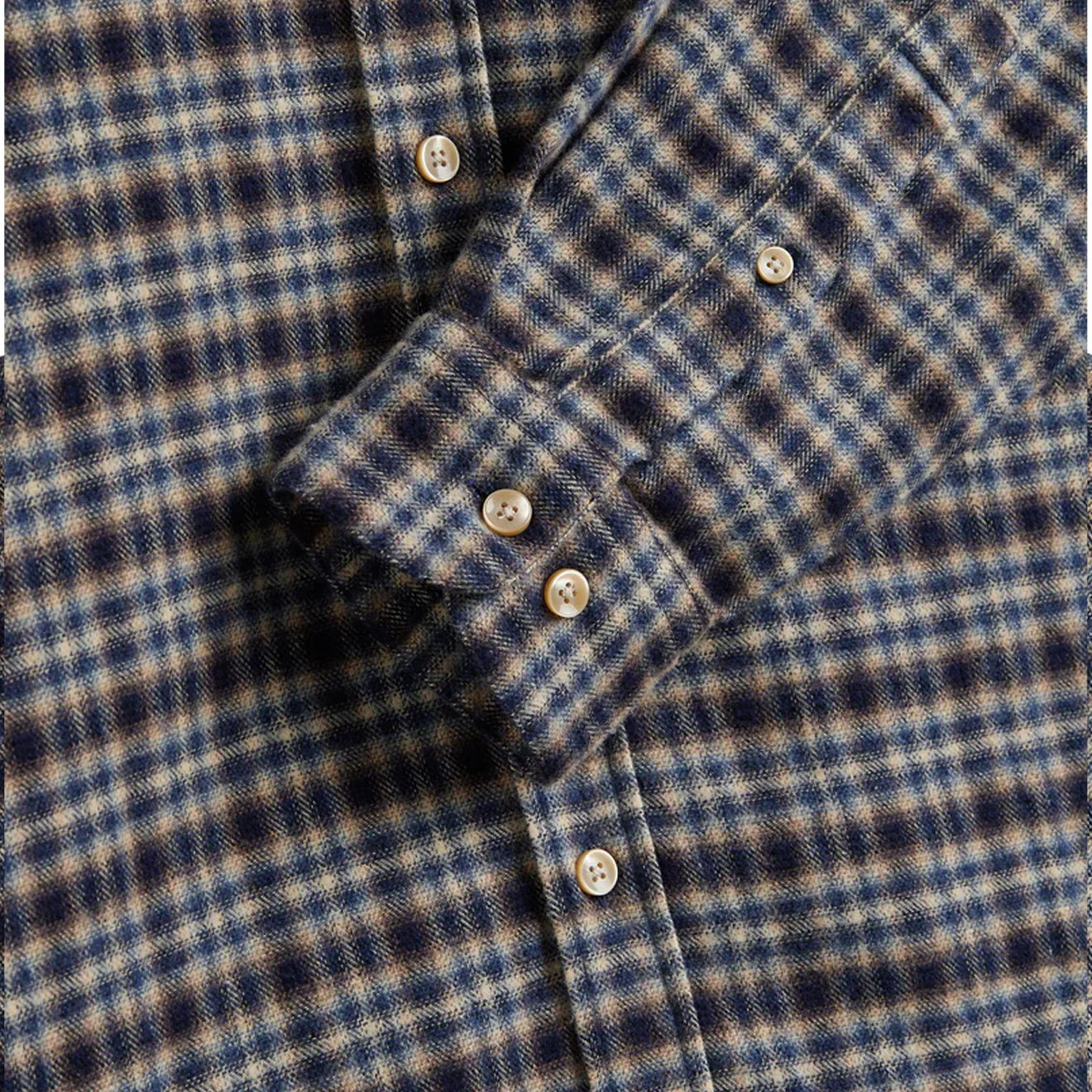 Portuguese Flannel Vouga Button Down Shirt Blue - Image 3