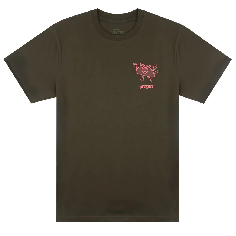 Proper Pizza T-Shirt - Military Green