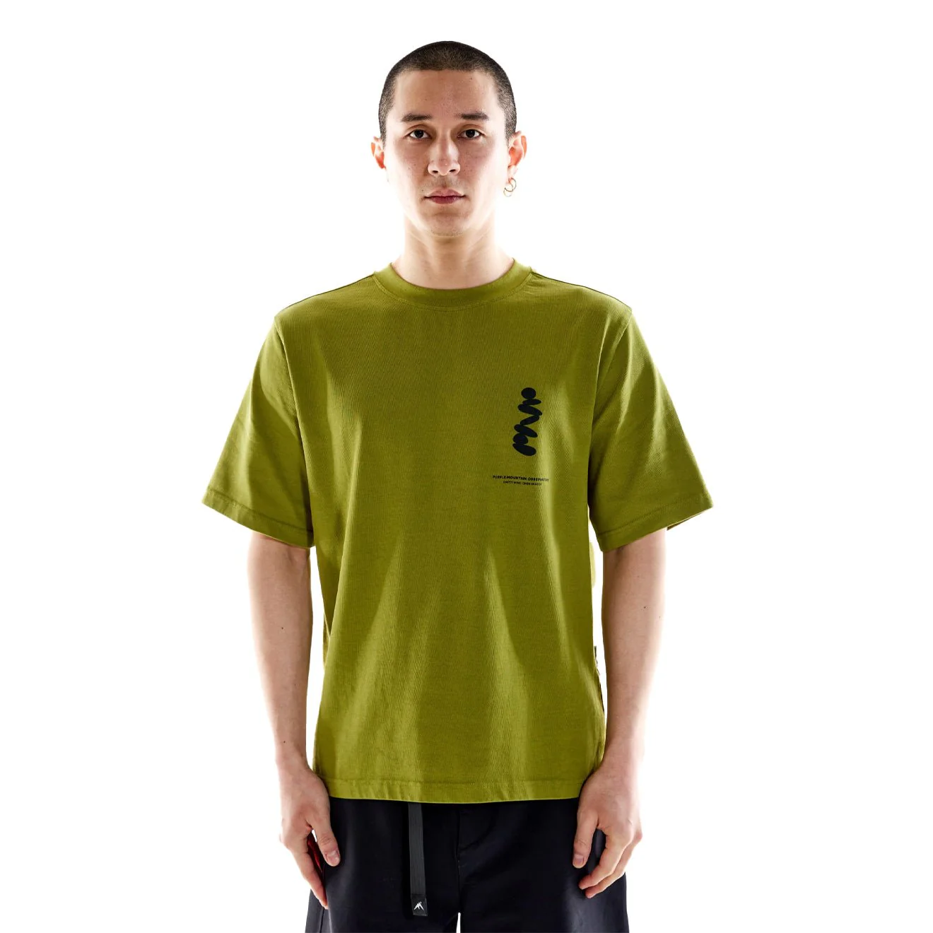 Purple Mountain Observatory Boulders S/S Tee Olive - Image 3