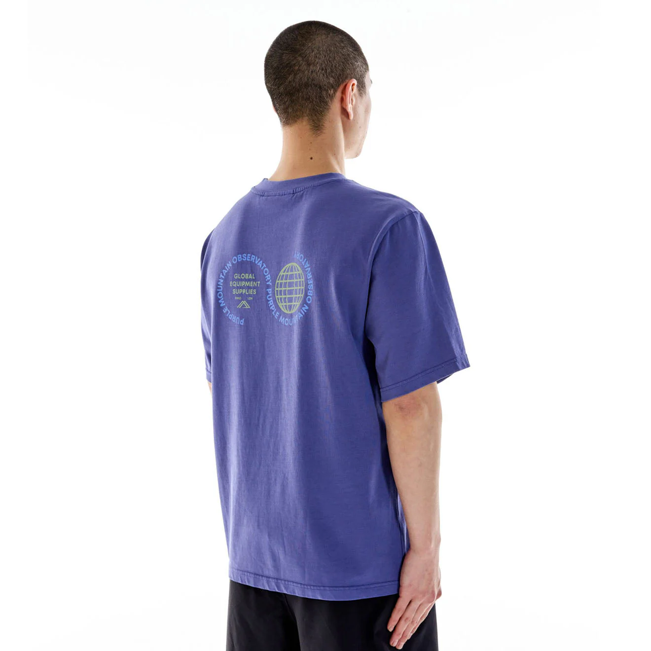 Purple Mountain Observatory Globe S/S Tee Indigo - Image 5