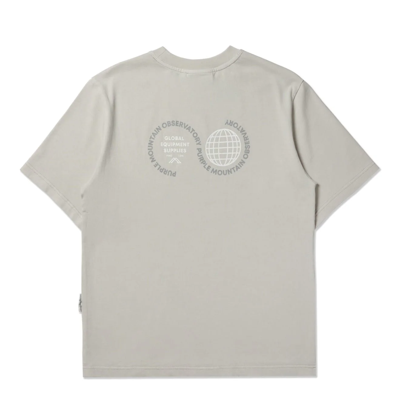 Purple Mountain Observatory Globe SS Tee Grey - Image 2