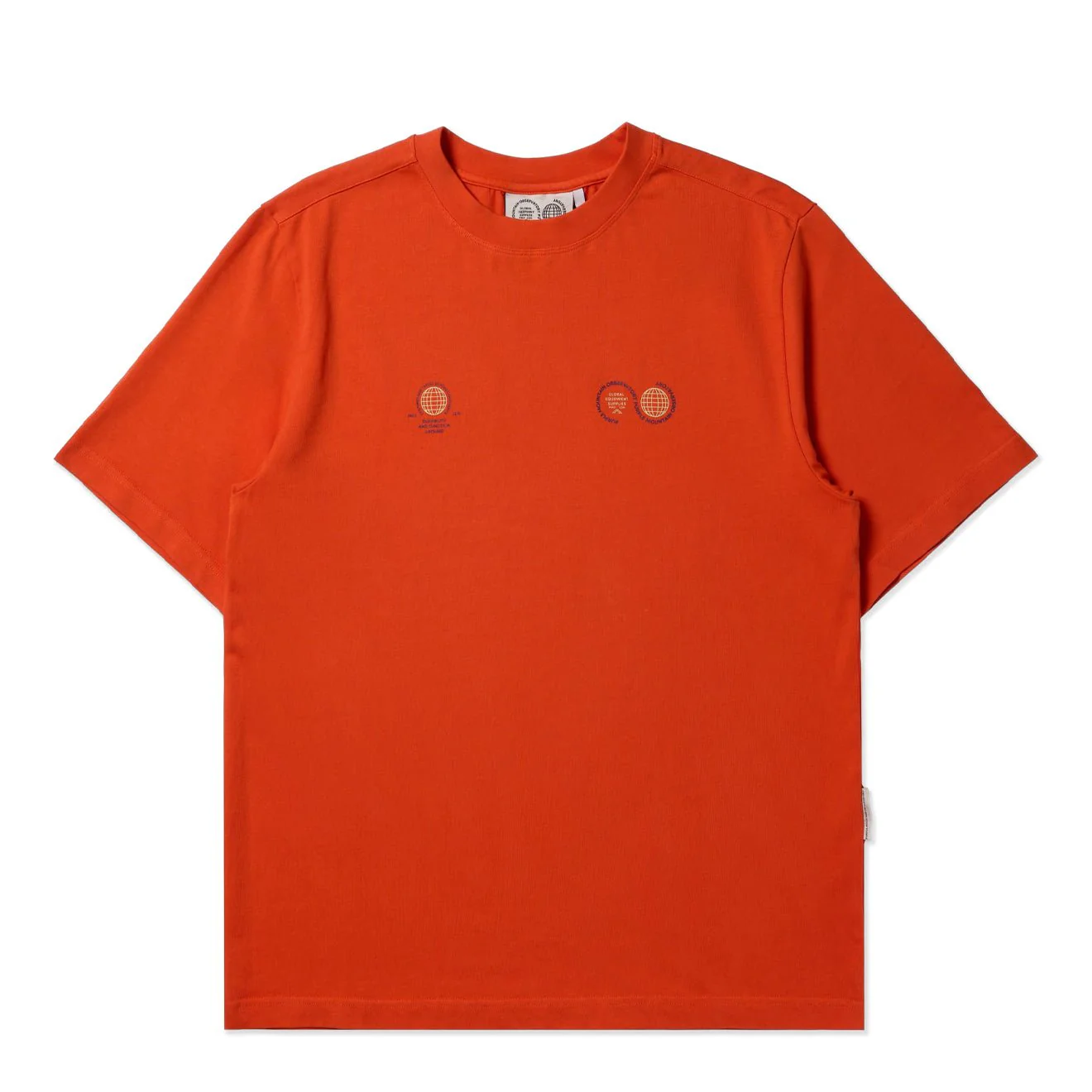 Purple Mountain Observatory Globe SS Tee Orange