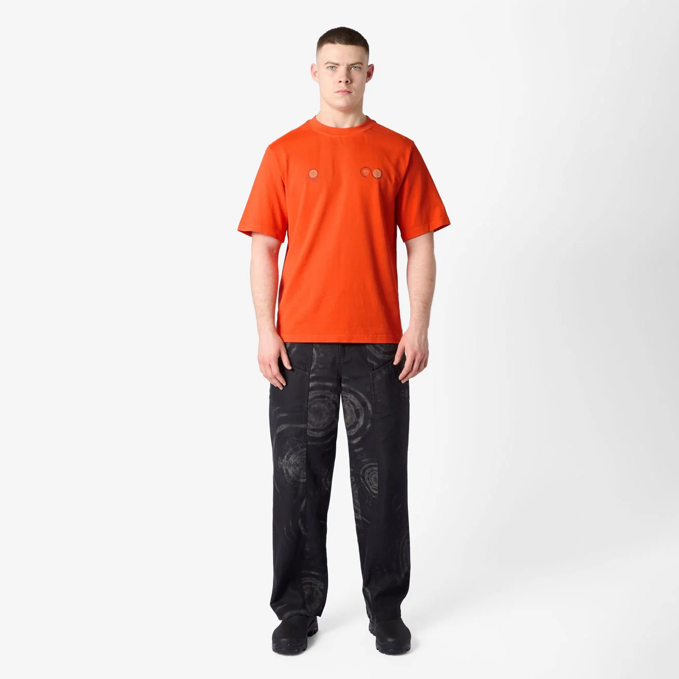 Purple Mountain Observatory Globe SS Tee Orange - Image 3