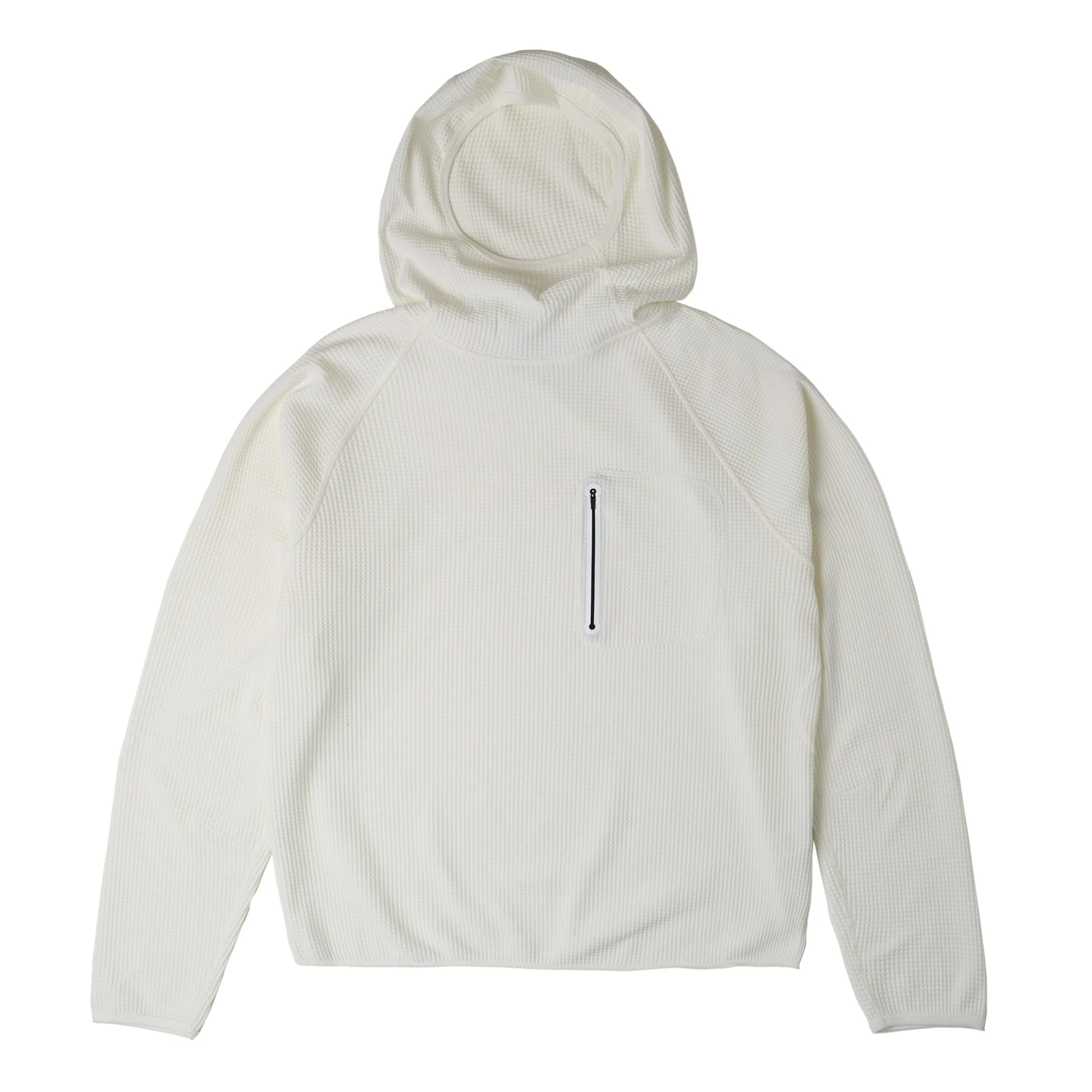 Purple Mountain Observatory Waffle Balaclava Hoody White
